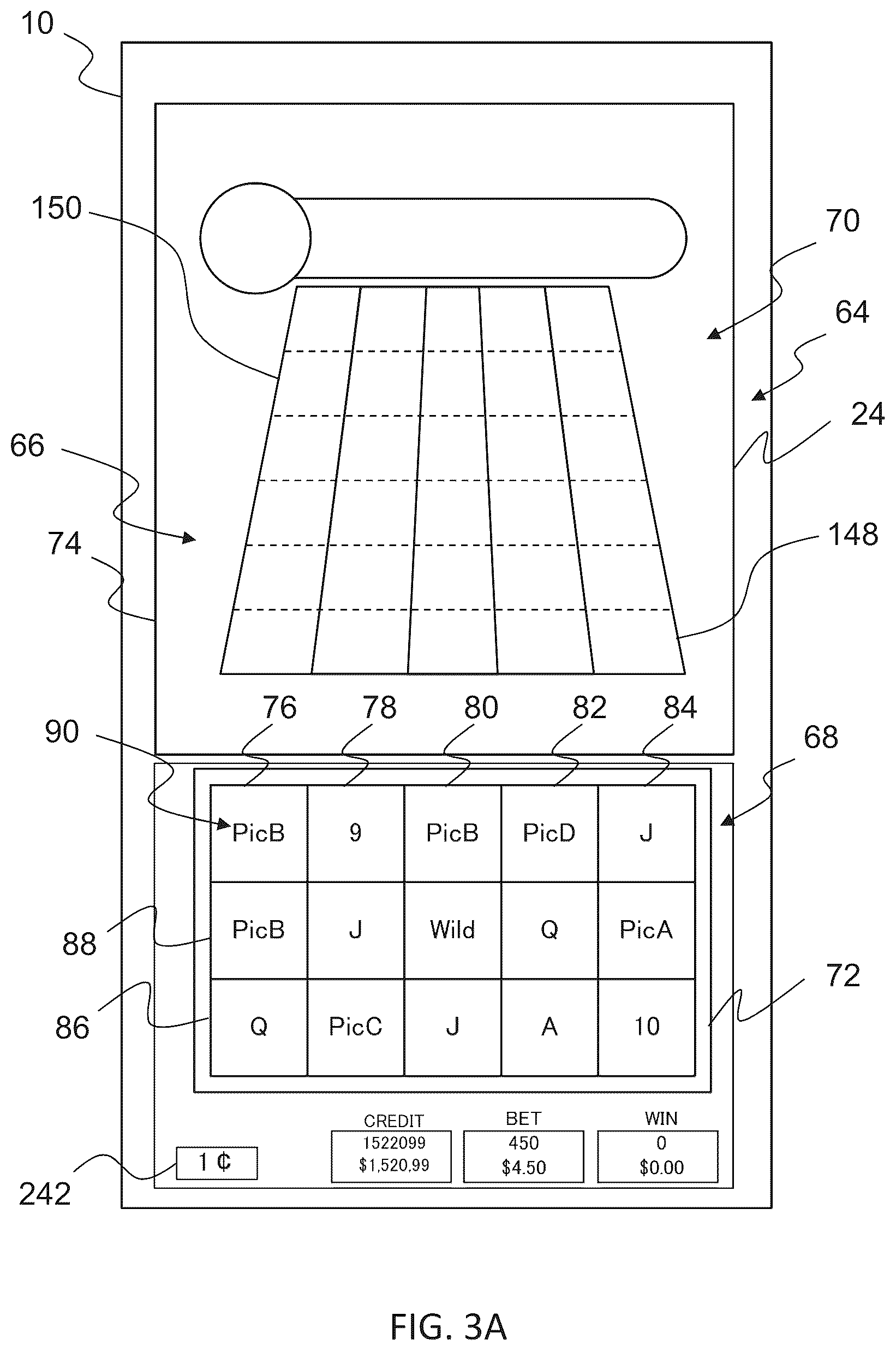 Patent US12333902 Figure 6 – Gaming machine, control method for machine, and program for operating gaming machines to display computer animated reel games