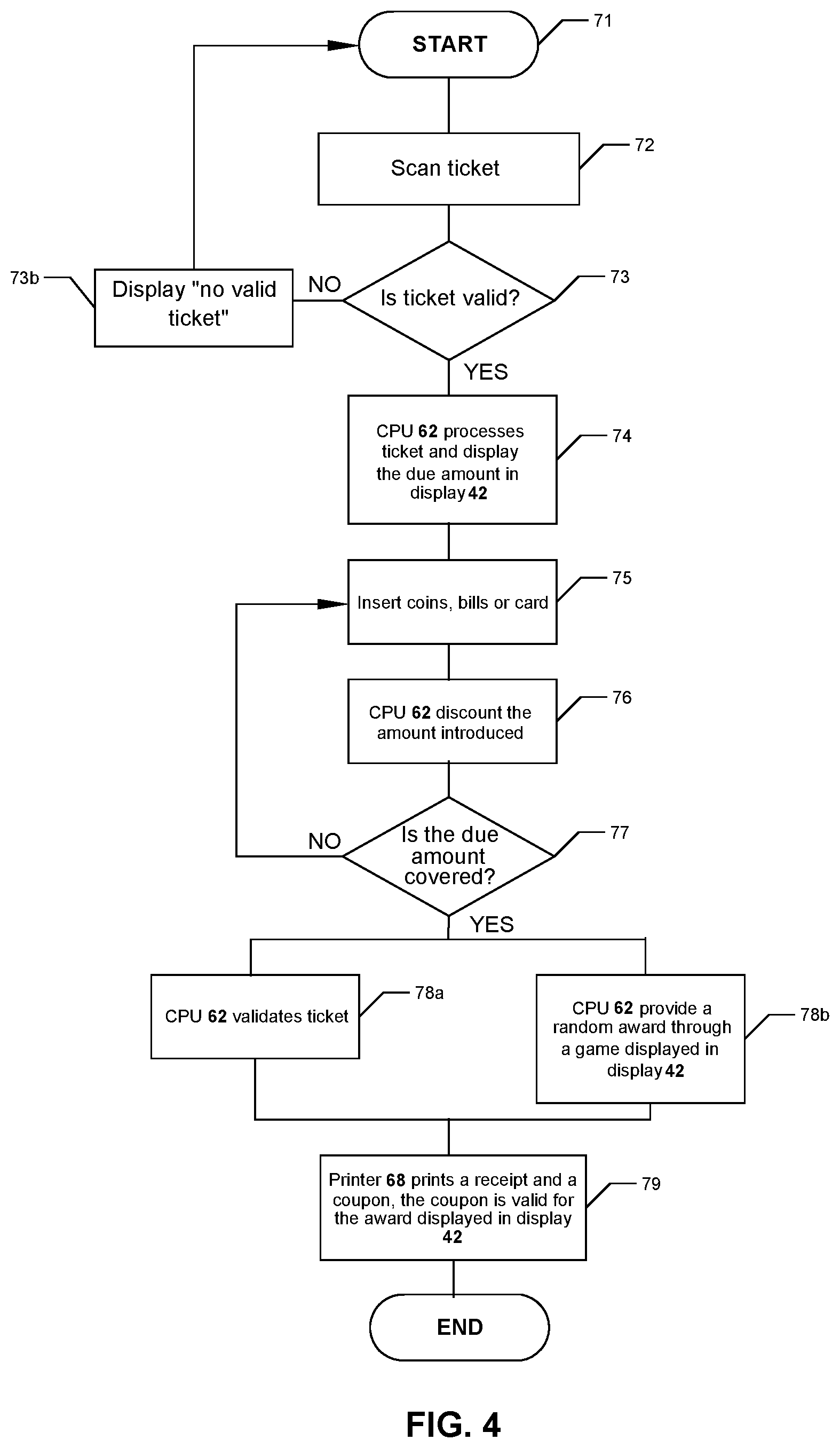 Patent US12333904 Figure 4 – Coupon dispensing kiosk