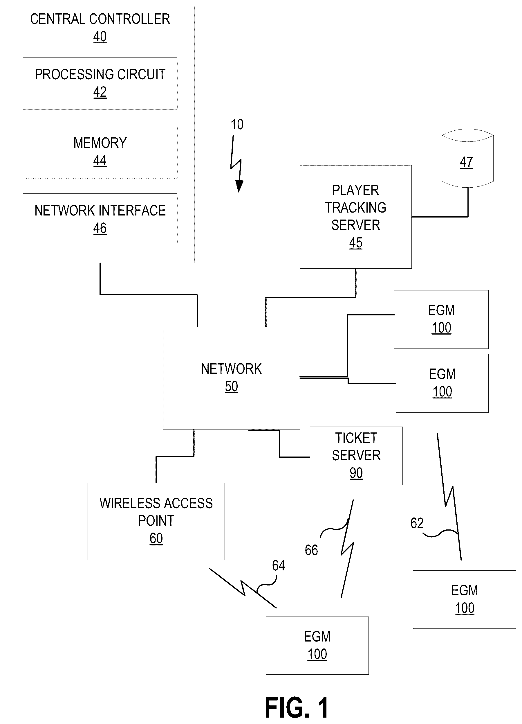 Patent US12333906 Figure 1 – Proximity increased chances of win during special event