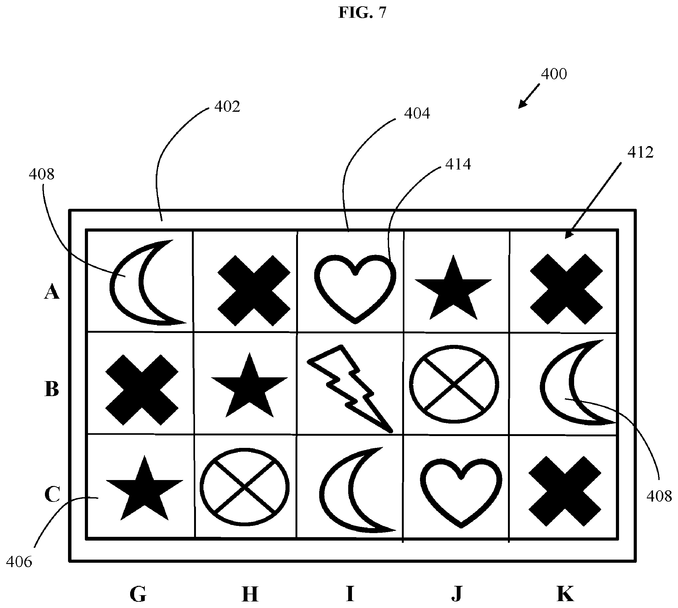 Patent US12333909 Figure 7 – Electronic gaming systems and methods