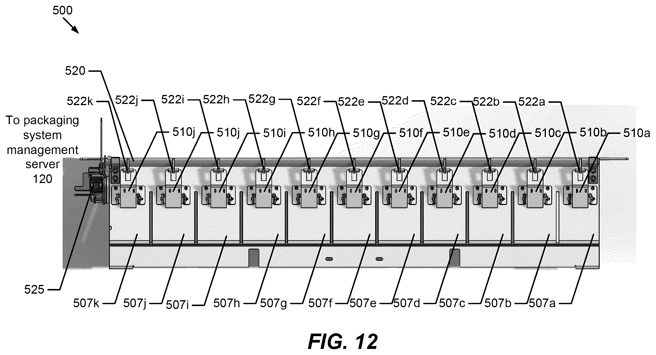 Patent US12333914 Figure 12 – Drug product packaging system including locking system for controlling access to drug product cells
