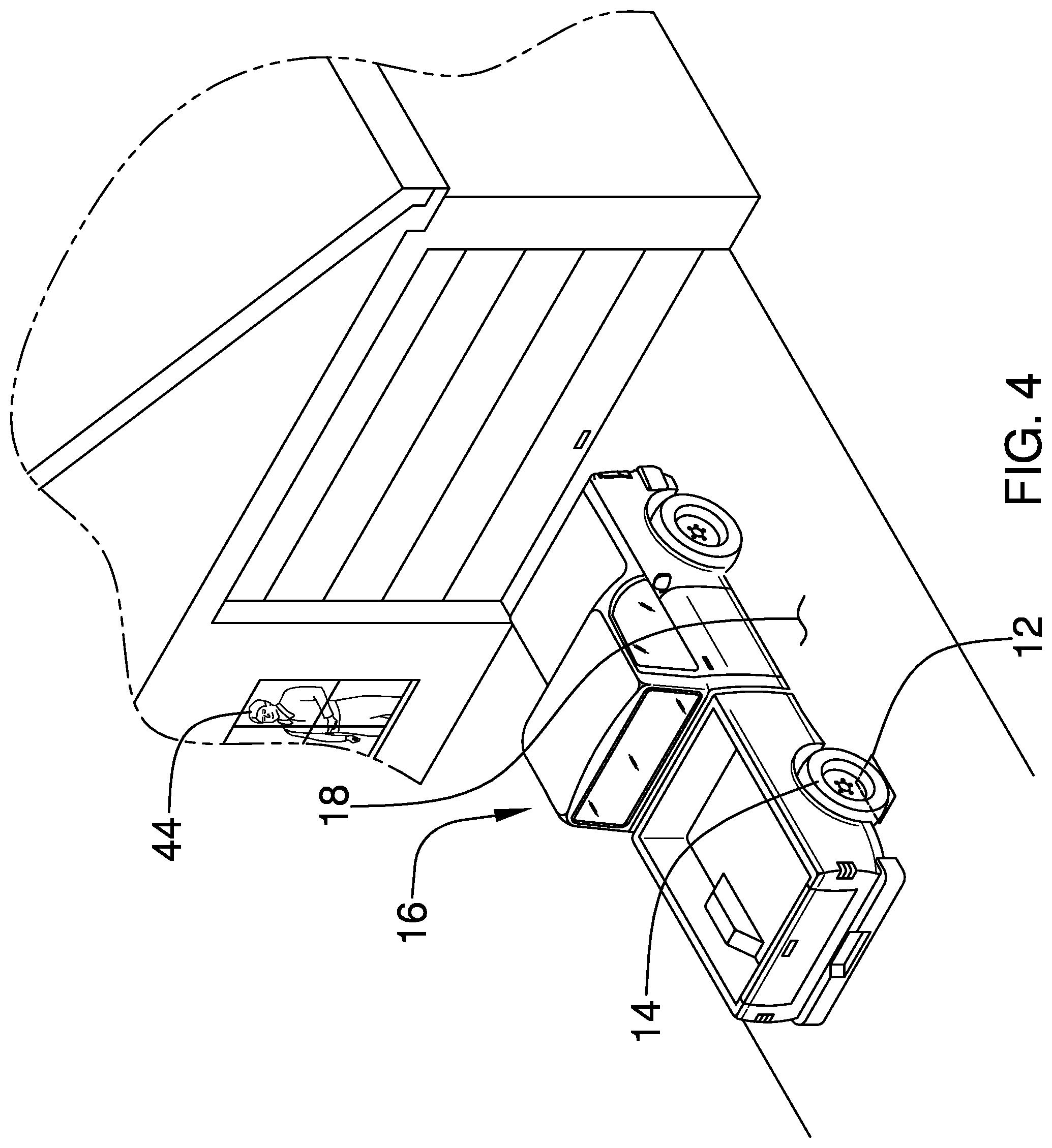 Patent US12333916 Figure 3 – Weight sensing parking pad device