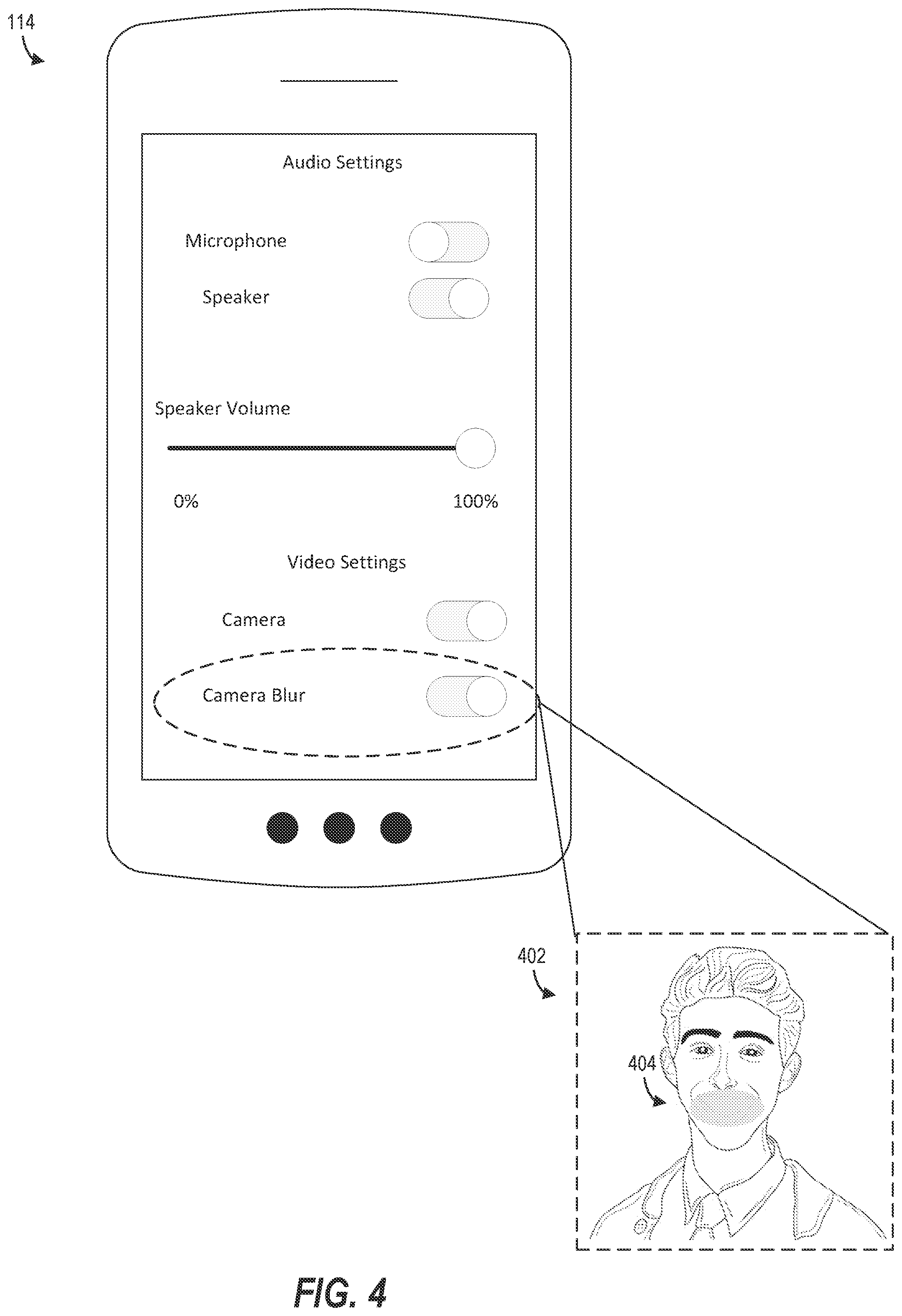 Patent US12333917 Figure 5 – Smart device with switch to enable privacy feature