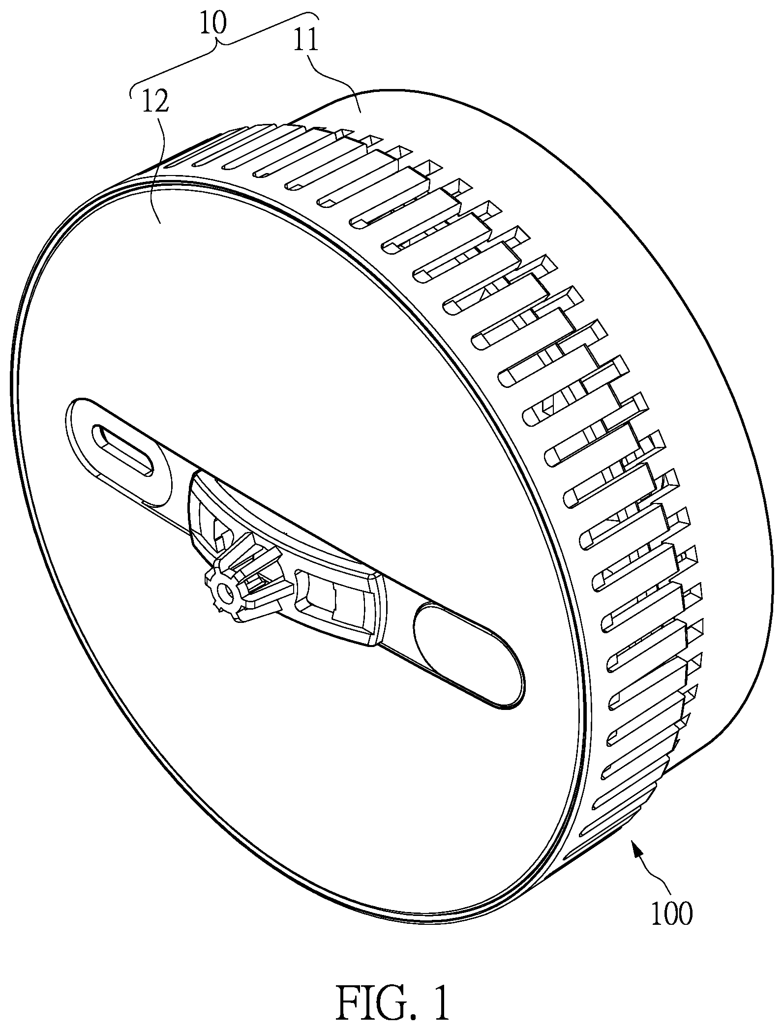 Patent US12333918 Figure 1 – One-time activation smoke alarm