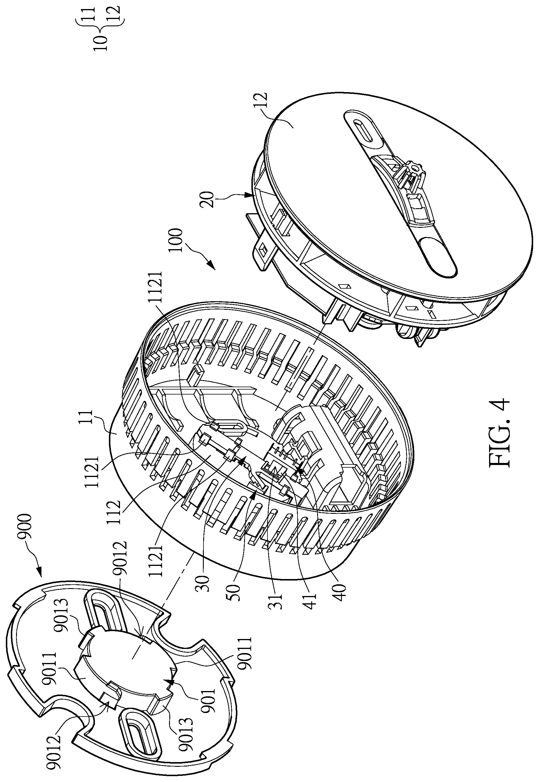 Patent US12333918 Figure 4 – One-time activation smoke alarm