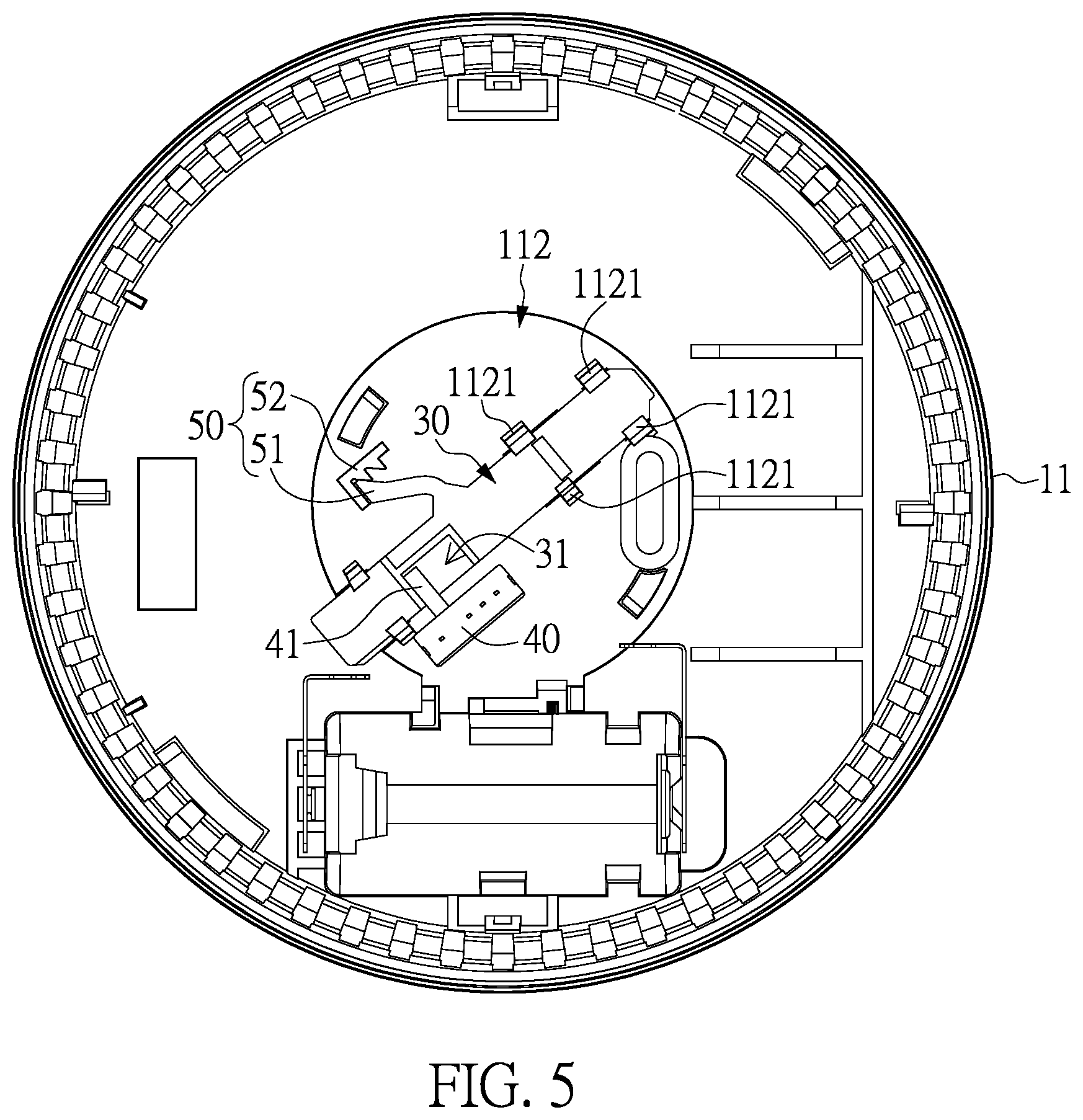 Patent US12333918 Figure 5 – One-time activation smoke alarm