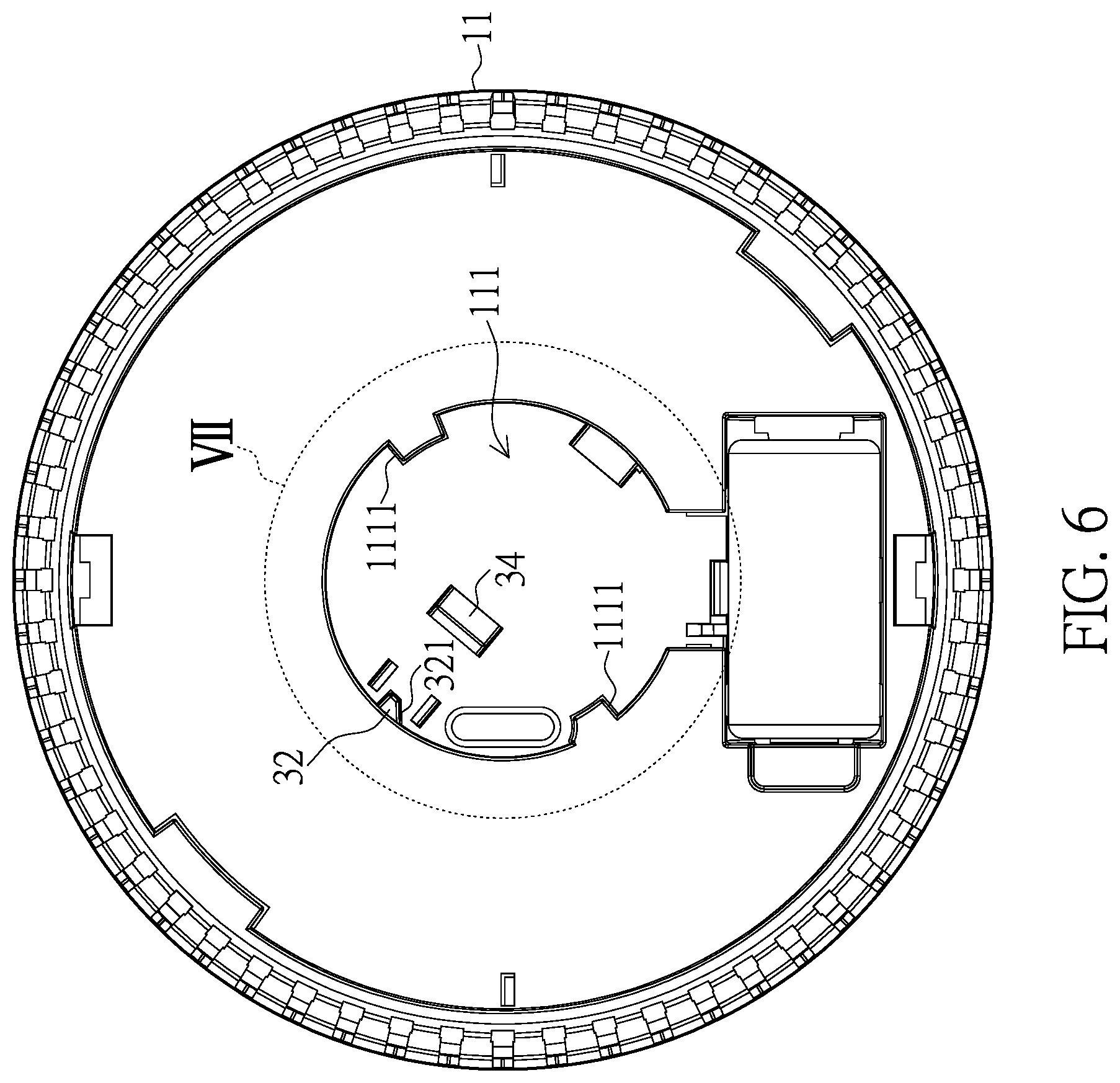 Patent US12333918 Figure 6 – One-time activation smoke alarm