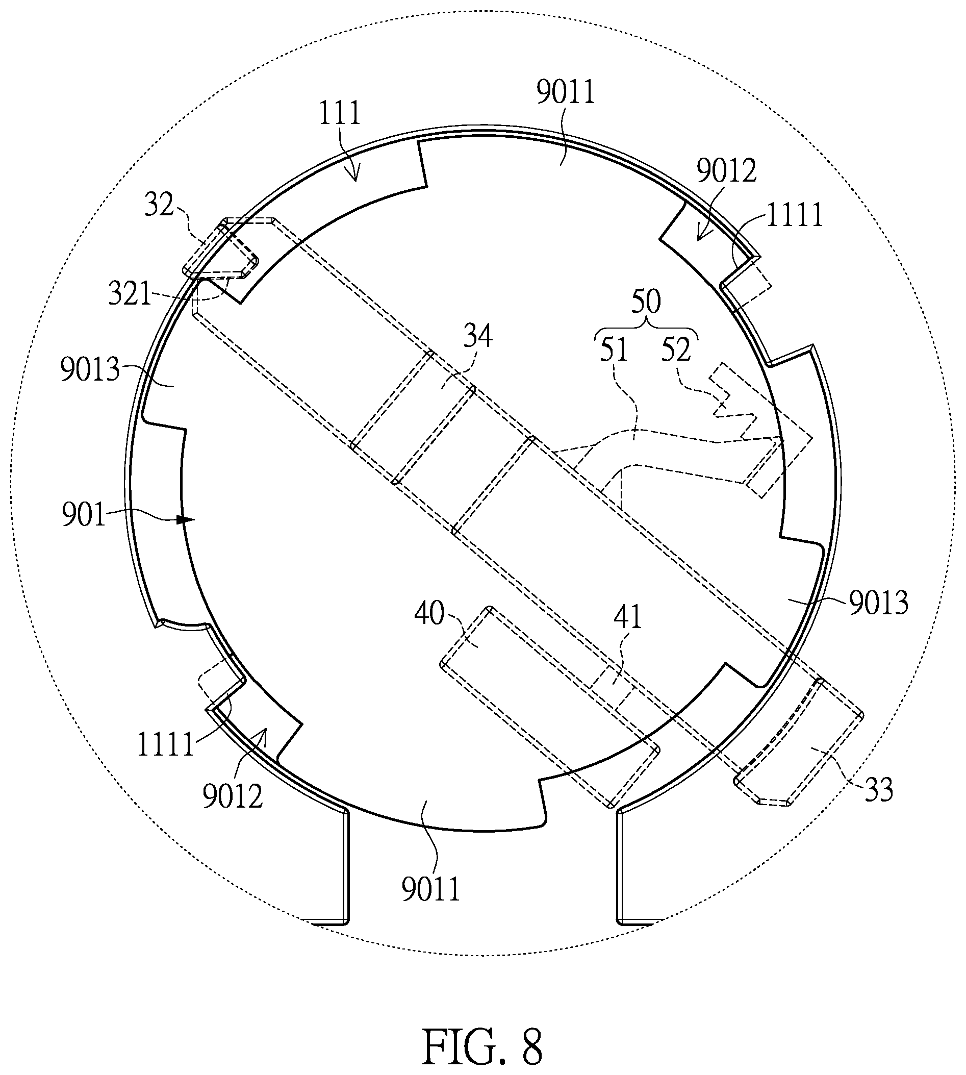 Patent US12333918 Figure 8 – One-time activation smoke alarm