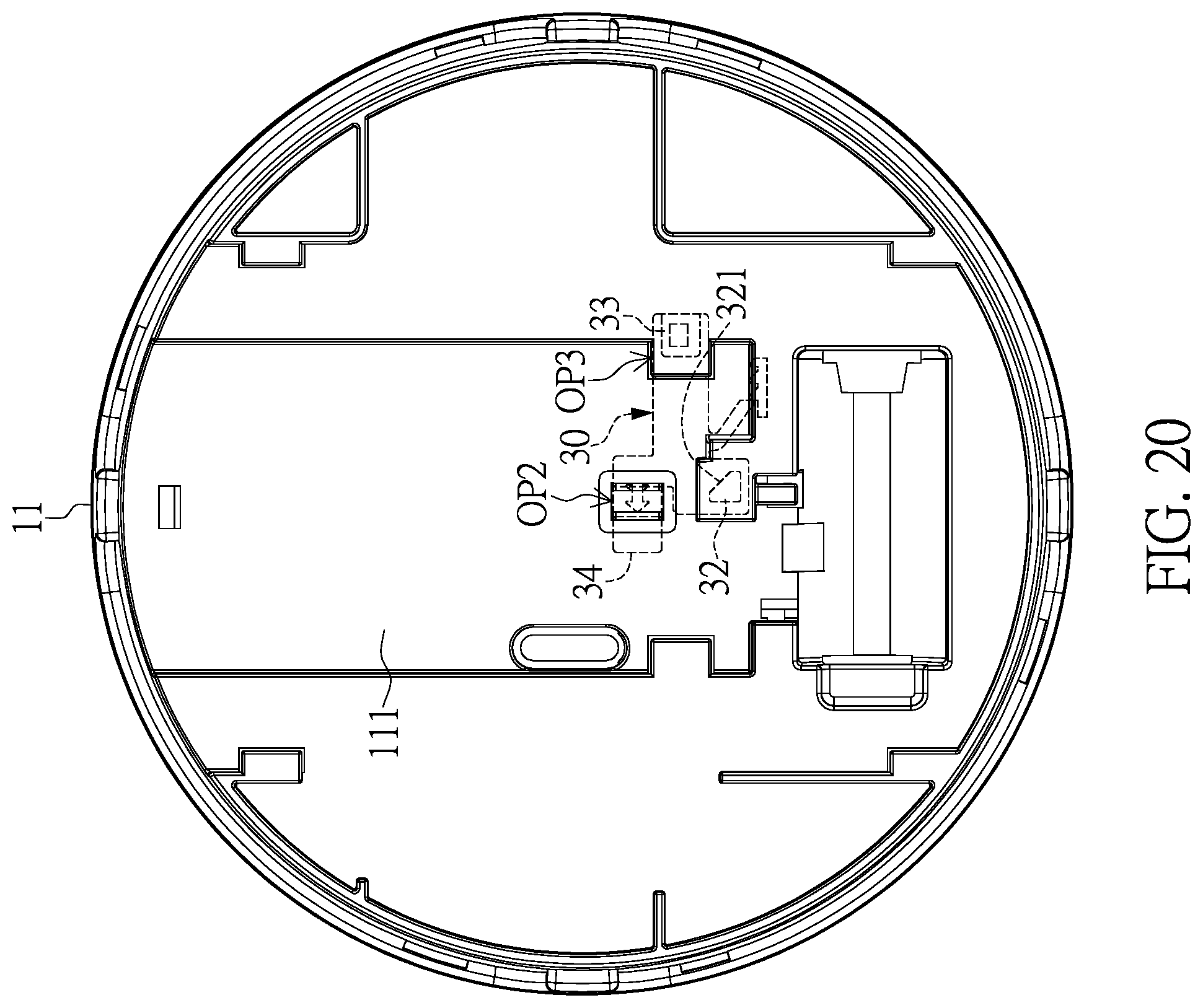 Patent US12333918 Figure 20 – One-time activation smoke alarm