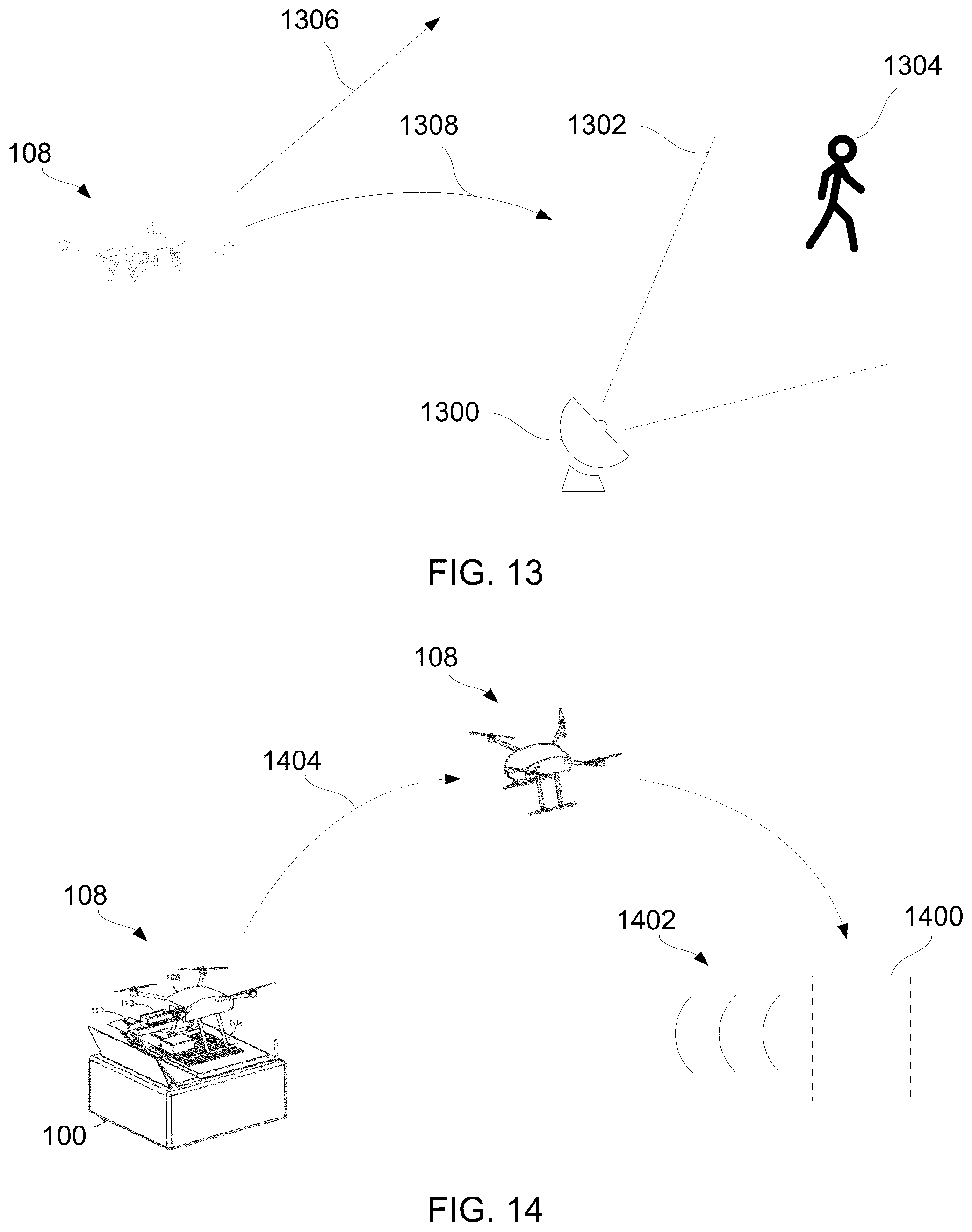 Patent US12333923 Figure 13 – Automated alert system using unmanned aerial vehicles