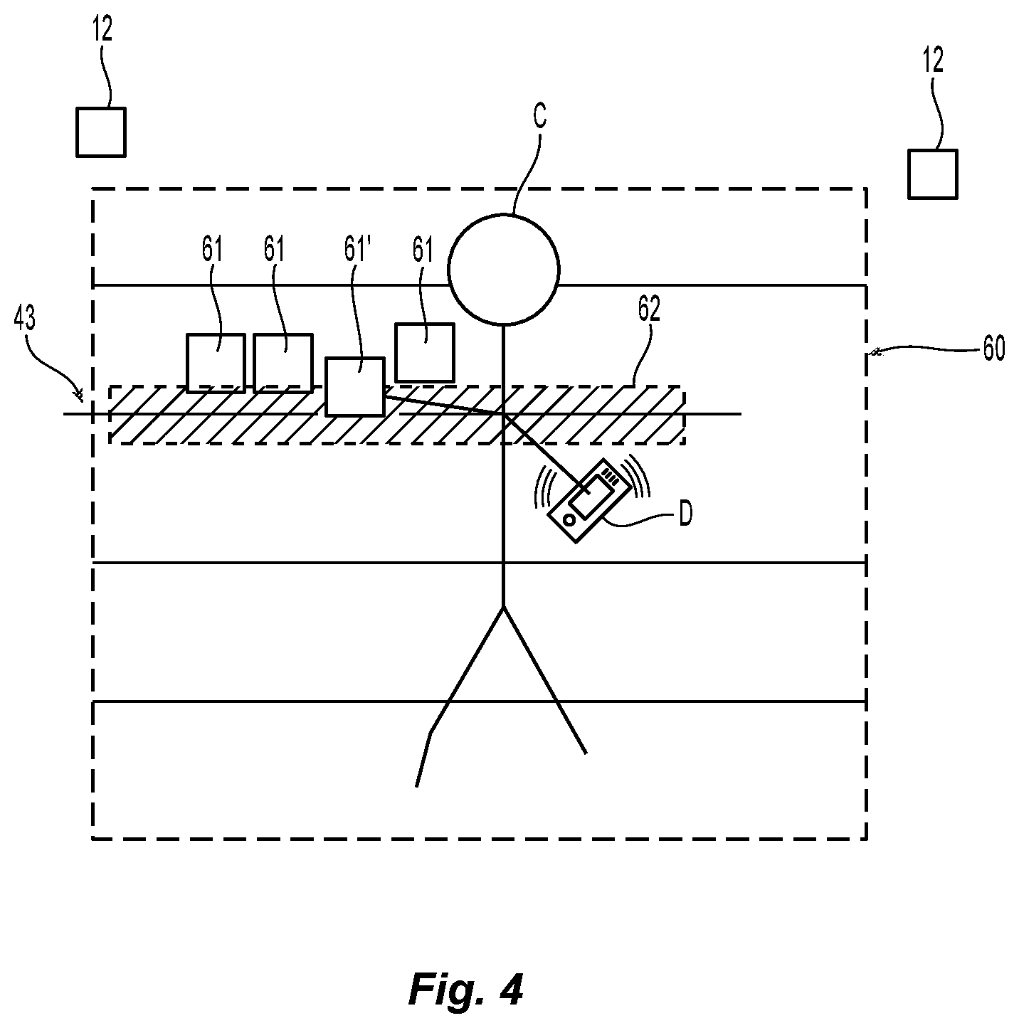 Patent US12333925 Figure 4 – Theft prediction and tracking system
