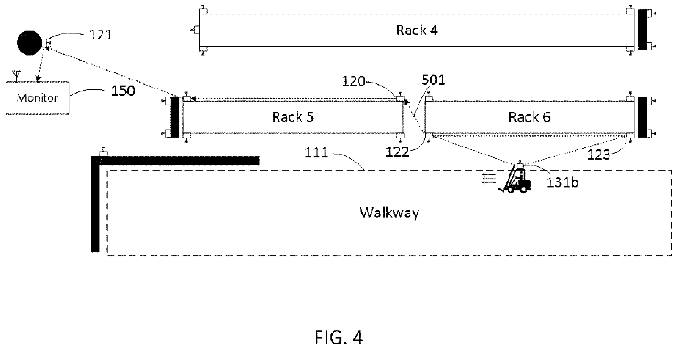 Patent US12333943 Figure 4 – Impact monitoring system