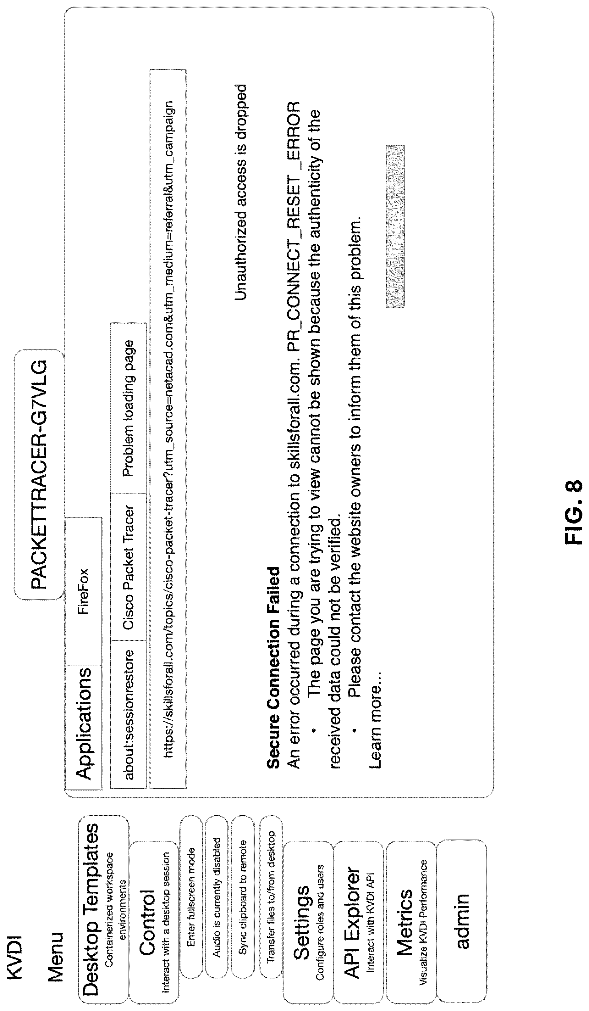 Patent US12333958 Figure 8 – Methods and systems for secure scalable platform providing education programs to adults in custody