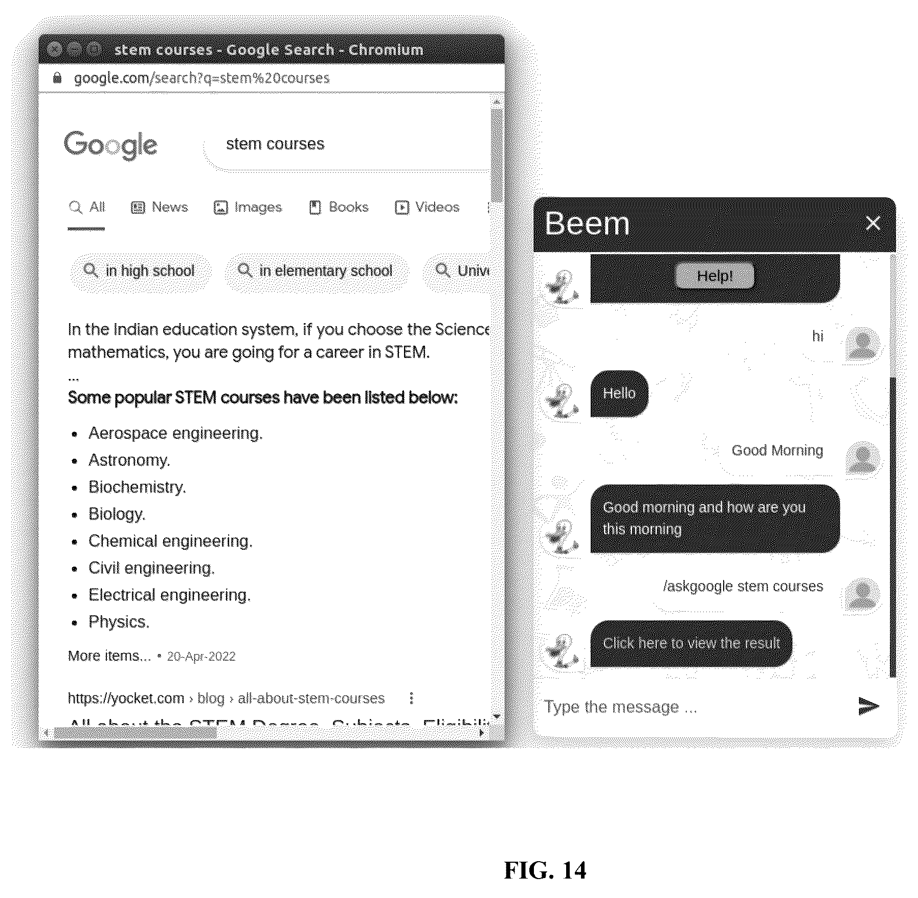 Patent US12333963 Figure 14 – Smart-learning and knowledge retrieval system with integrated chatbots