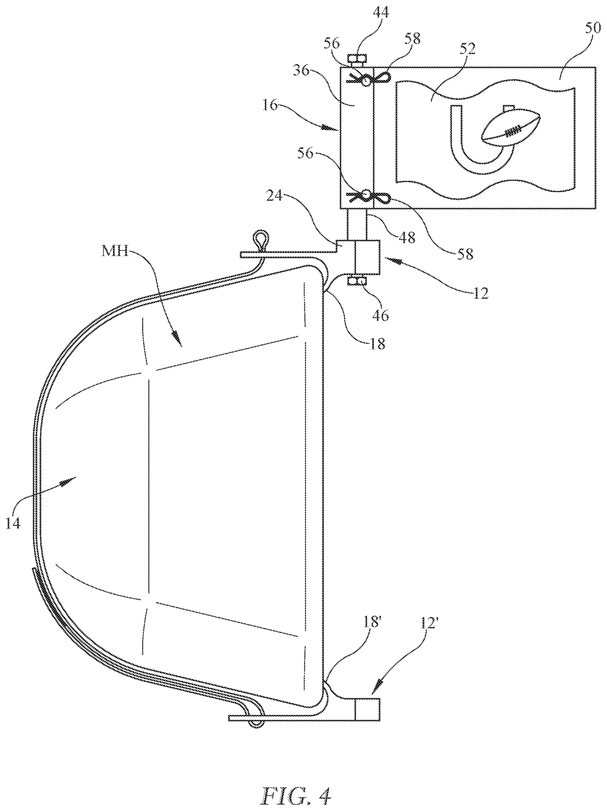 Patent US12333964 Figure 4 – Vehicle mirror mounted flag