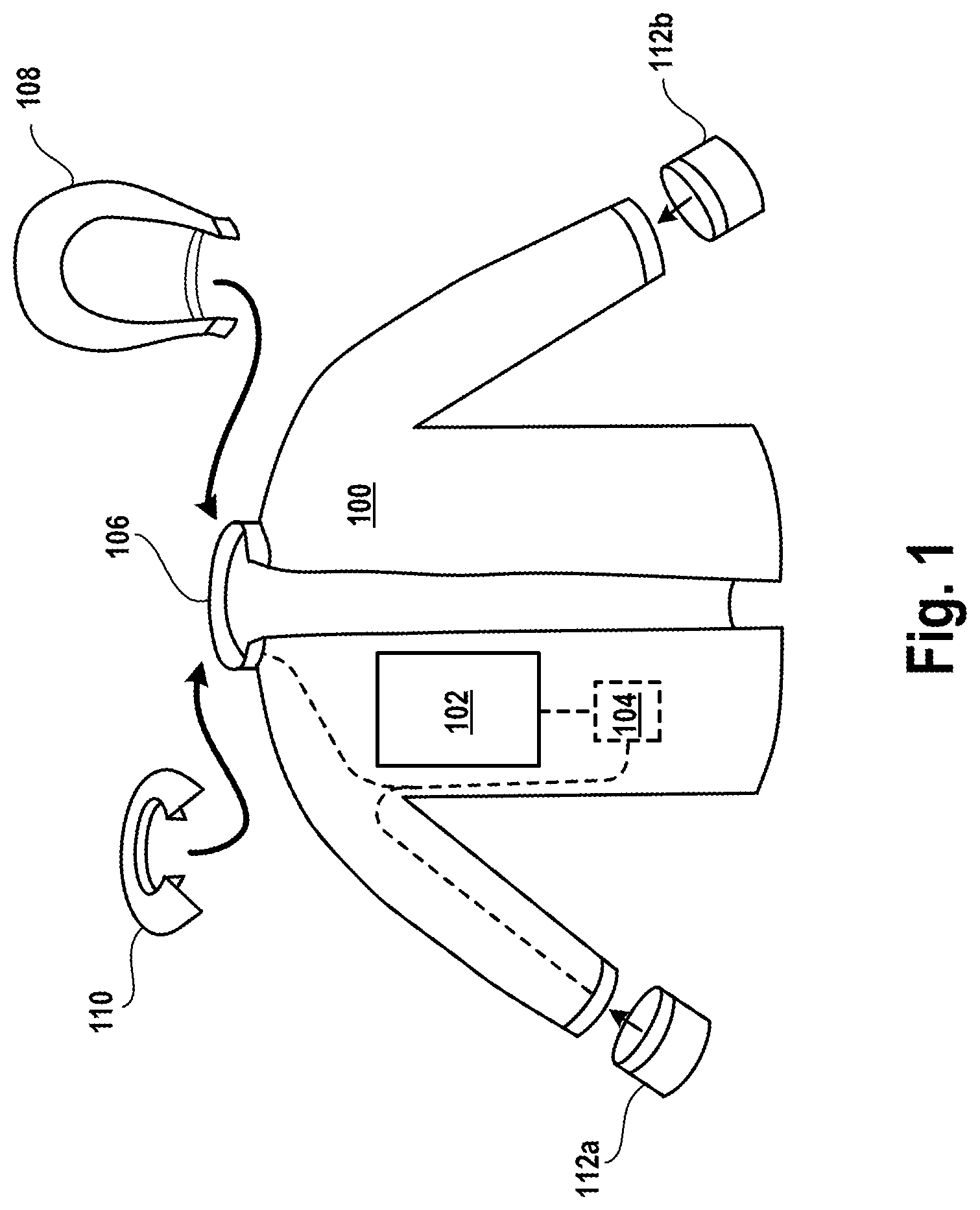 Patent US12333966 Figure 1 – Merchandise with flexible display and detachable component