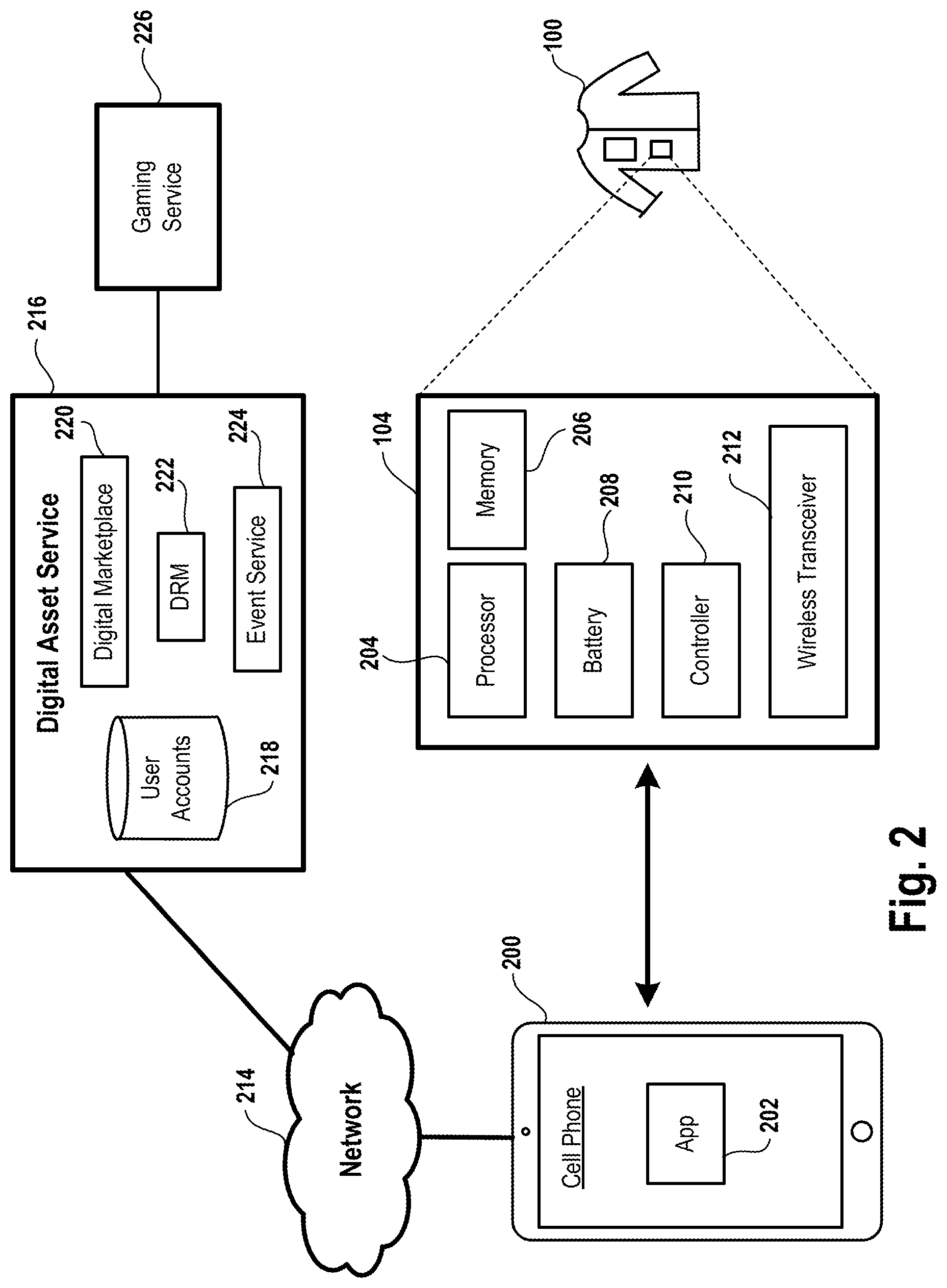 Patent US12333966 Figure 2 – Merchandise with flexible display and detachable component