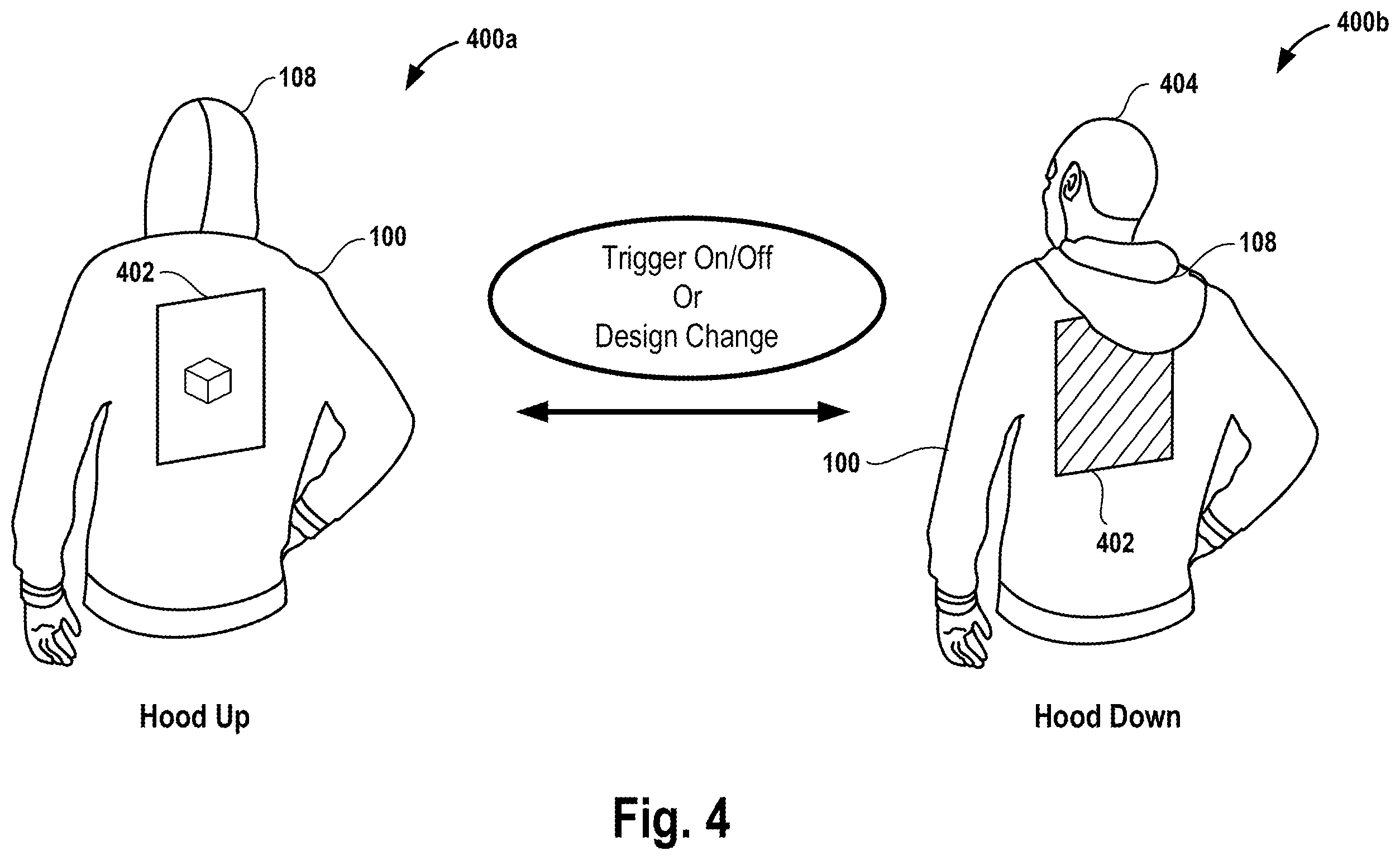 Patent US12333966 Figure 4 – Merchandise with flexible display and detachable component