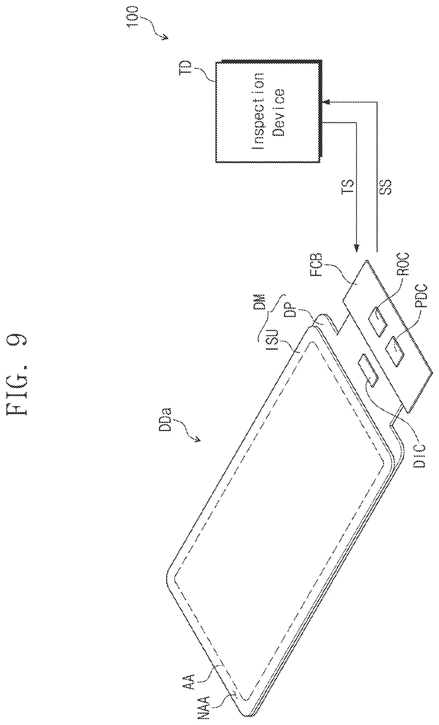 Patent US12333969 Figure 8 – System and method for inspecting display device having input sensor