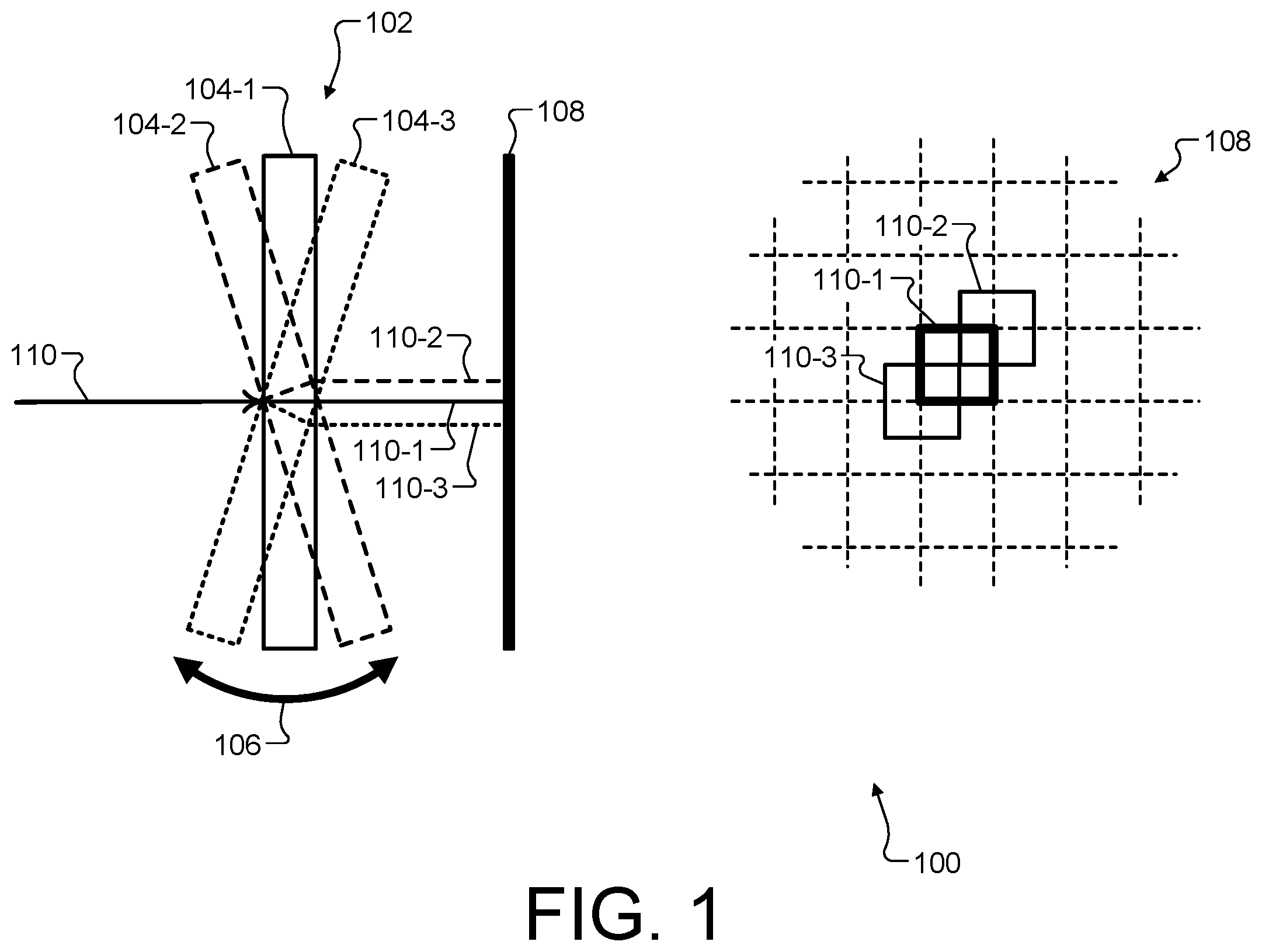 Patent US12333971 Figure 1 – Linear pixel shifting for a non-rectilinear pixel arrangement
