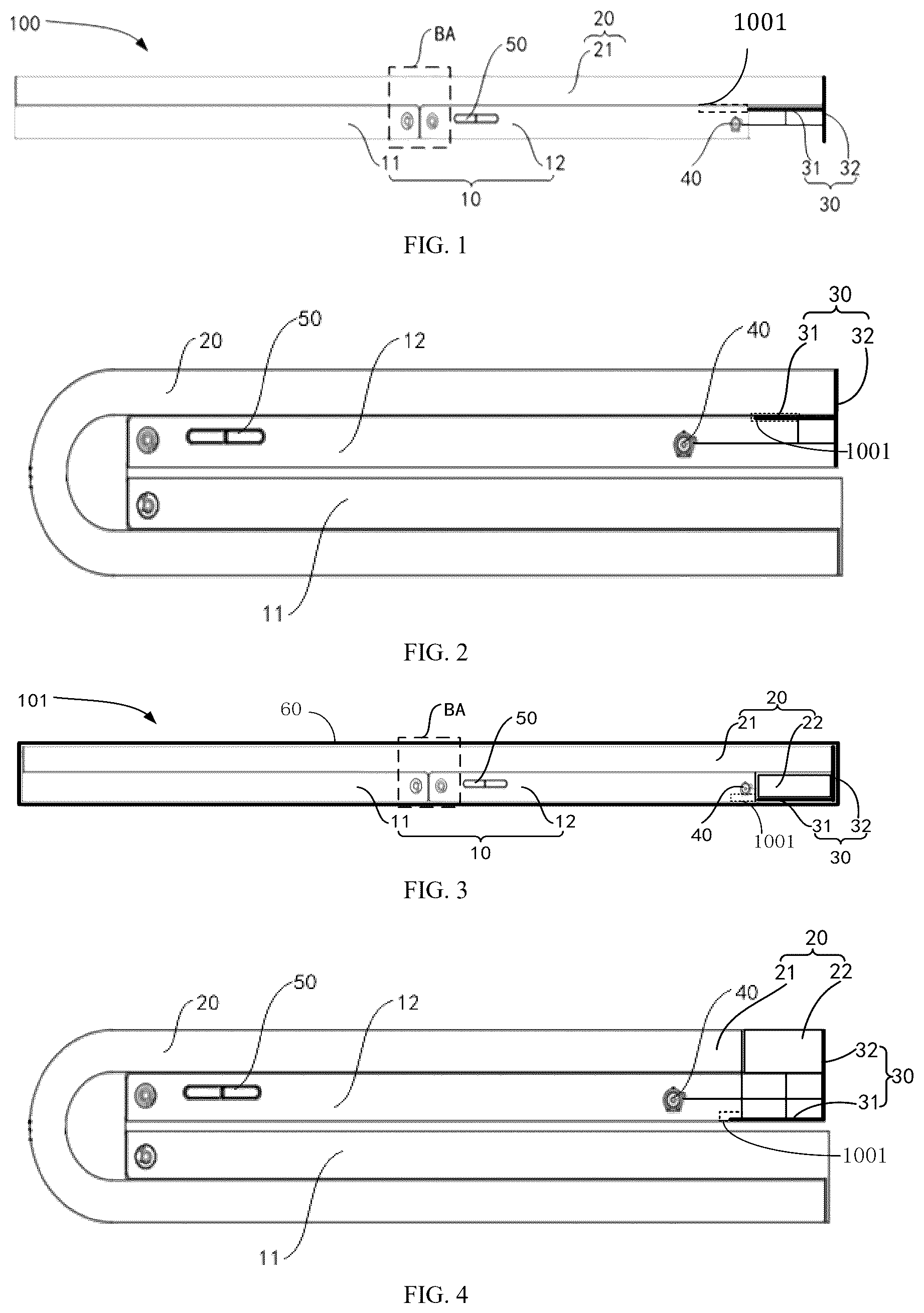 Patent US12333973 Figure 1 – Flexible display module and electronic device