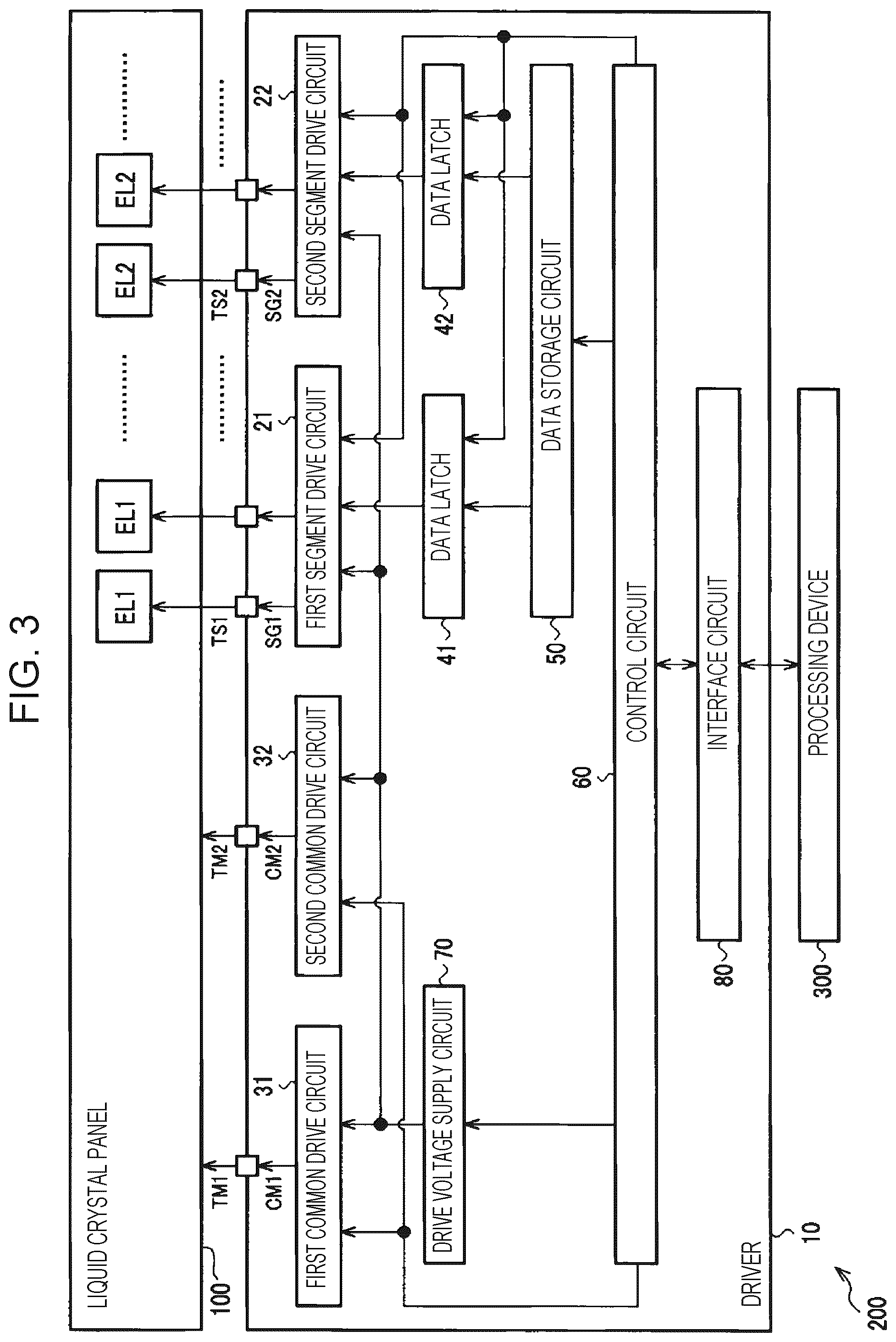 Patent US12333975 Figure 3 – Driver and electro-optical device