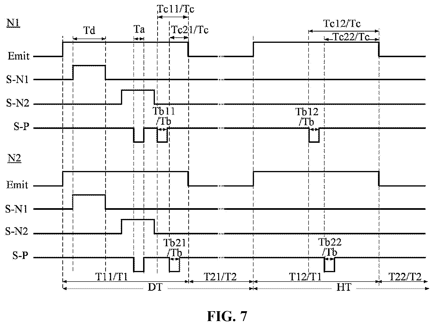Patent US12333977 Figure 7 – Display panel and device with bias maintaining stage duration according to brightness