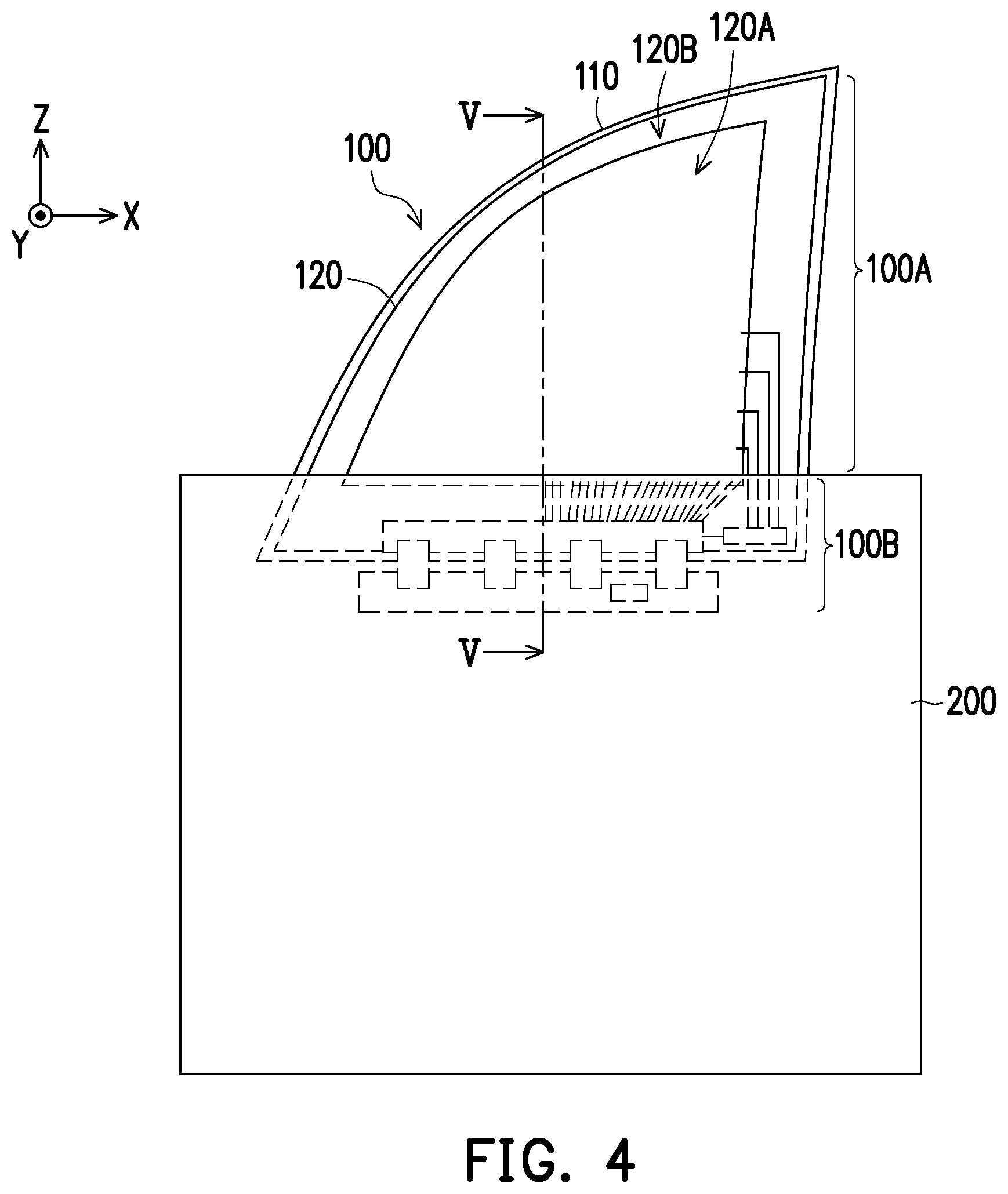 Patent US12333980 Figure 3 – Electronic device with transparent display device