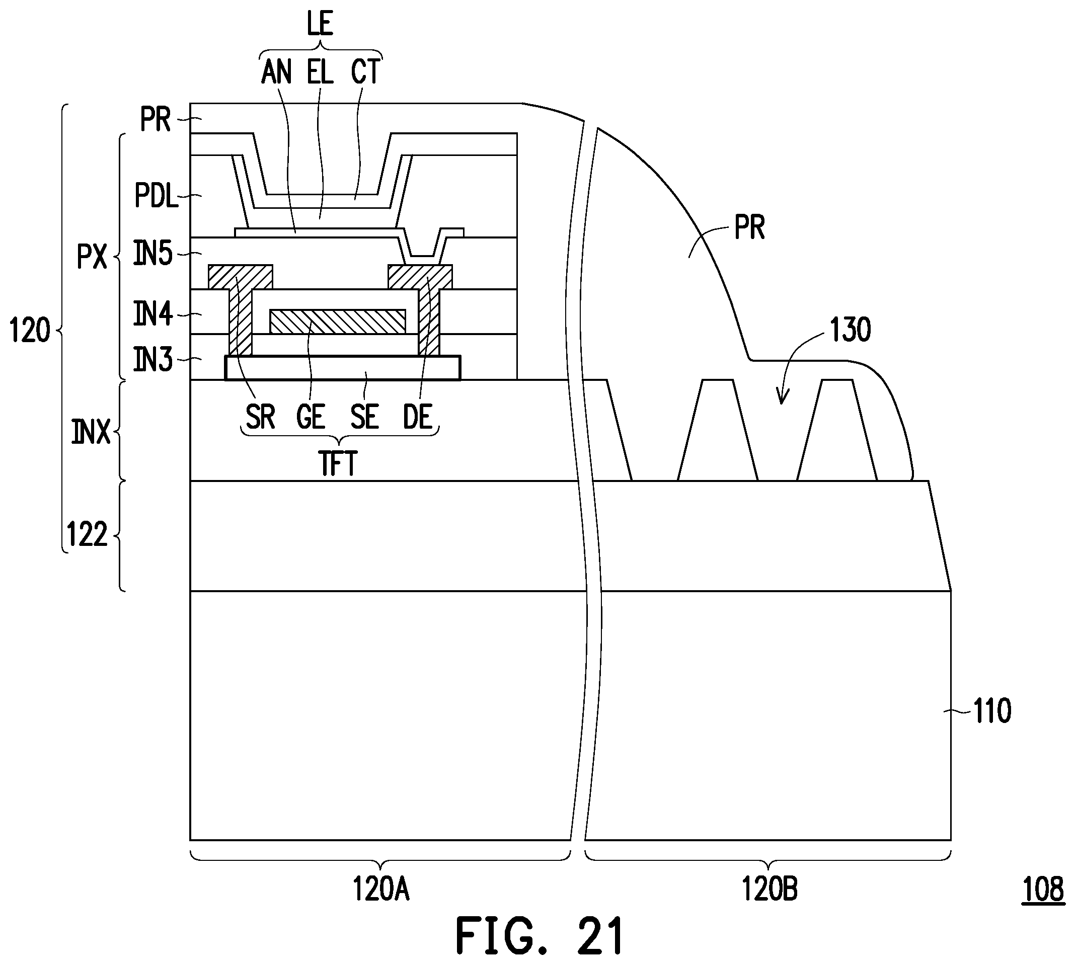 Patent US12333980 Figure 17 – Electronic device with transparent display device