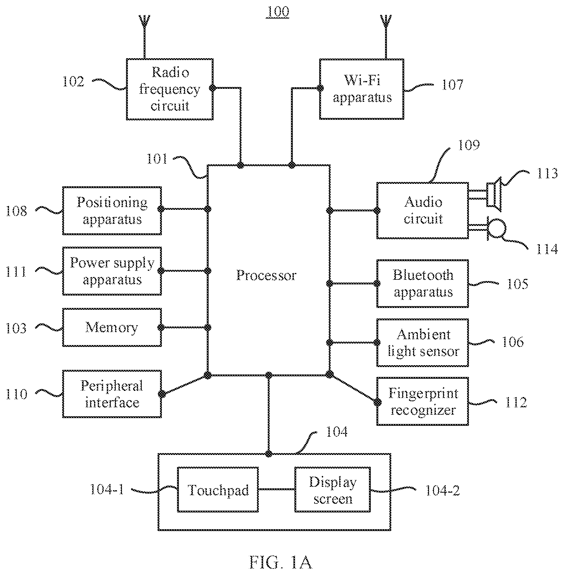 Patent US12333981 Figure 1 – Ambient light and proximity detection method, photographing method, and terminal