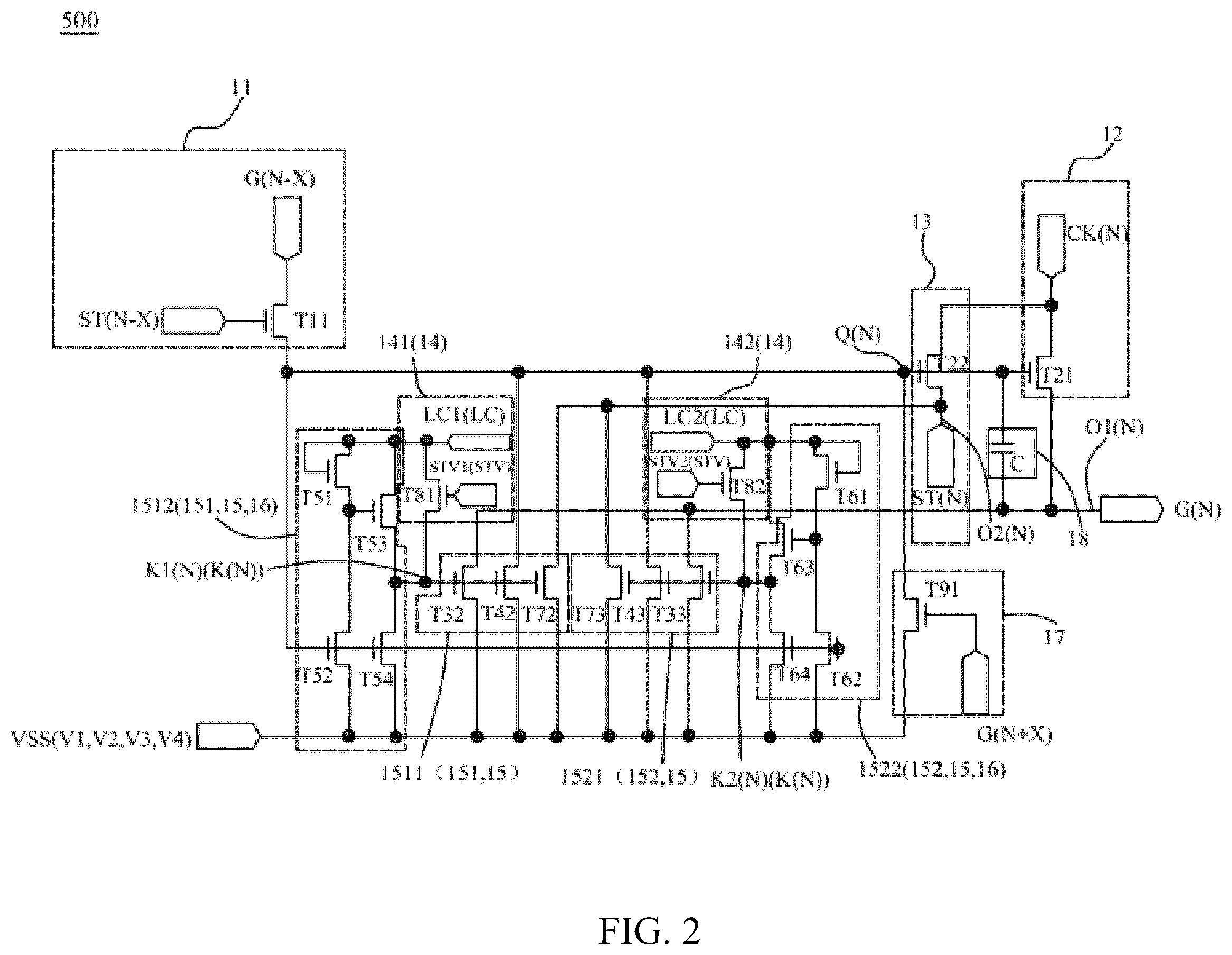 Patent US12333990 Figure 2 – Gate driving circuits, display panels and display devices