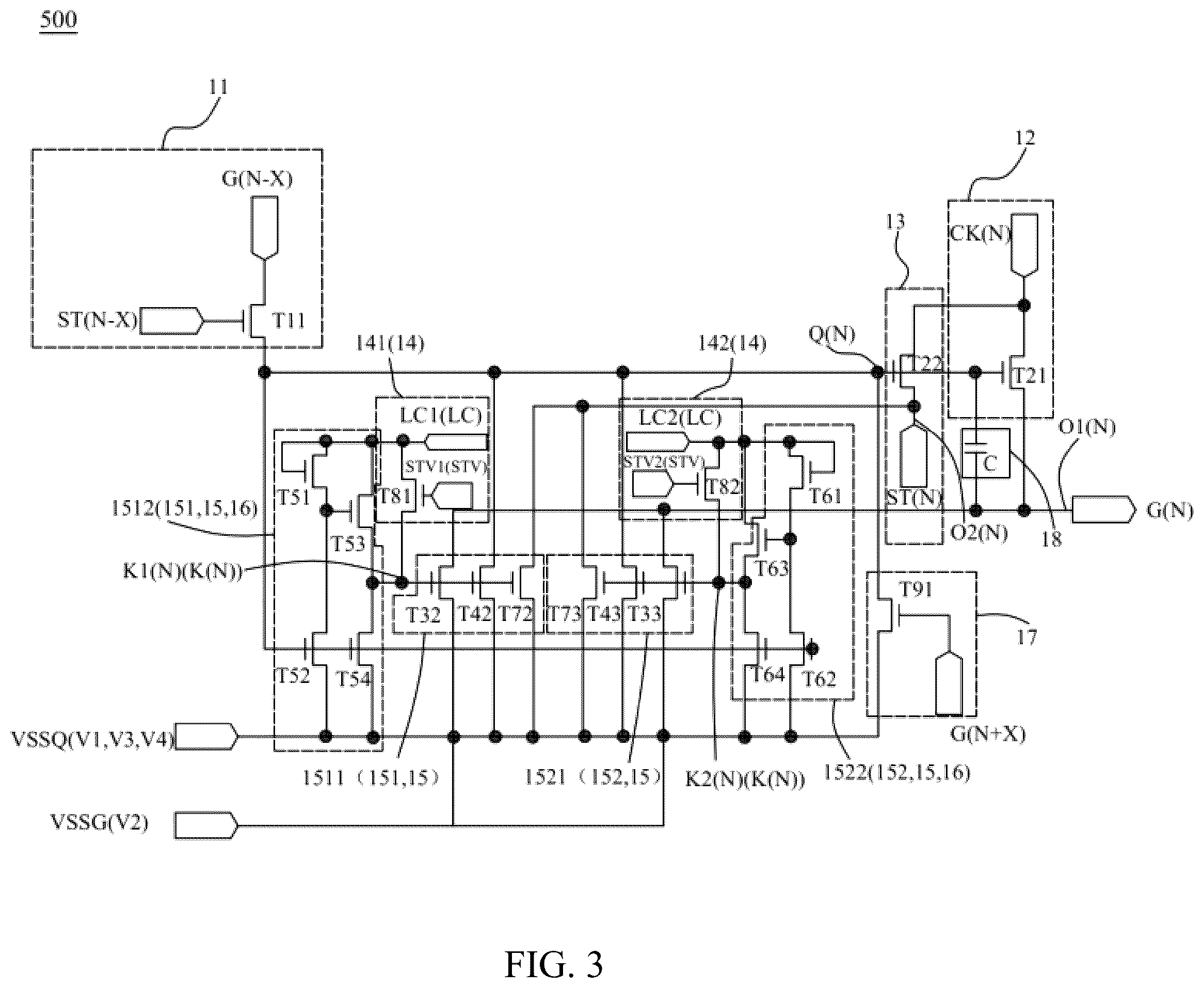 Patent US12333990 Figure 3 – Gate driving circuits, display panels and display devices