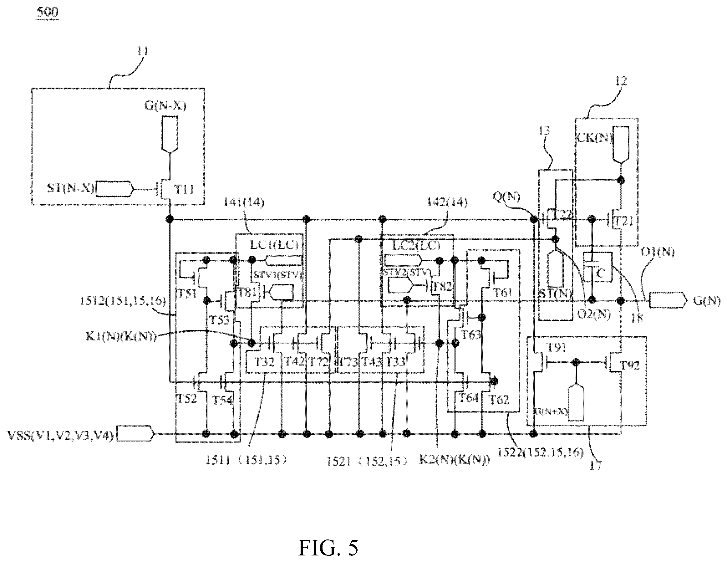 Patent US12333990 Figure 5 – Gate driving circuits, display panels and display devices