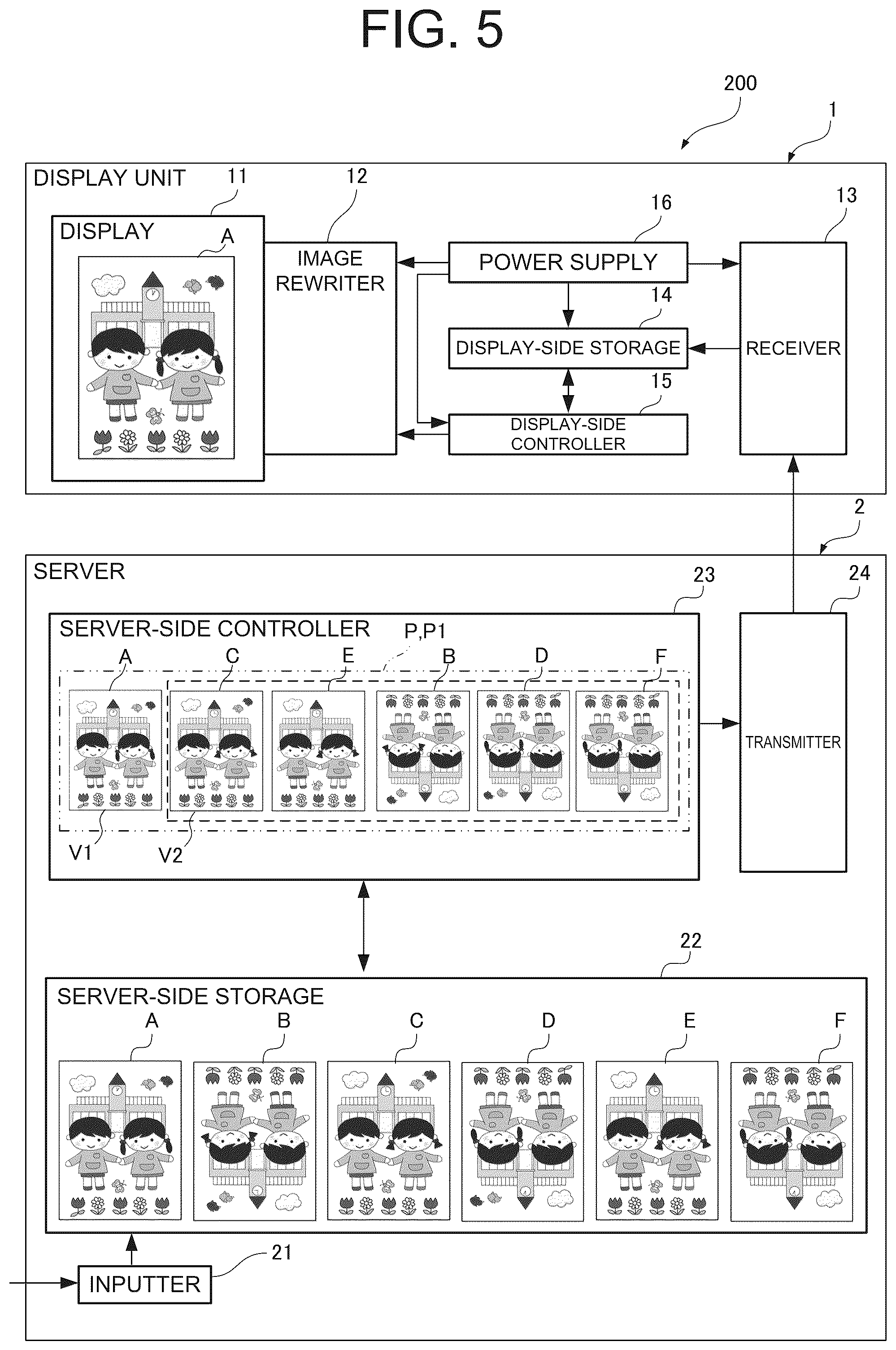 Patent US12333991 Figure 5 – Display device