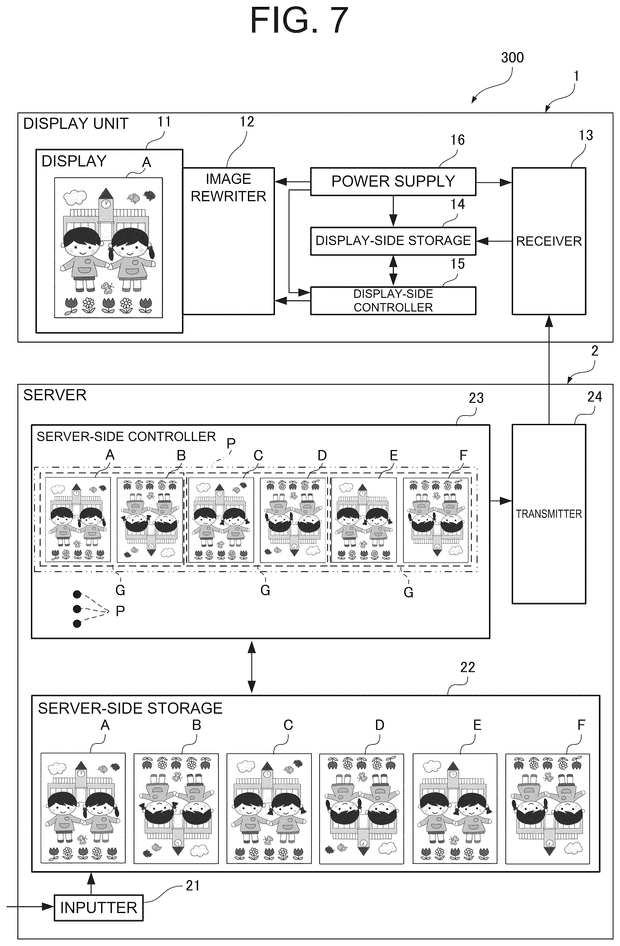 Patent US12333991 Figure 7 – Display device
