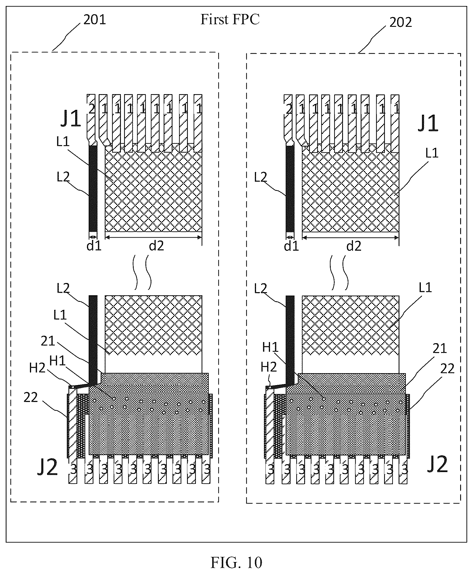 Patent US12333992 Figure 8 – Display device and voltage drop compensation circuit