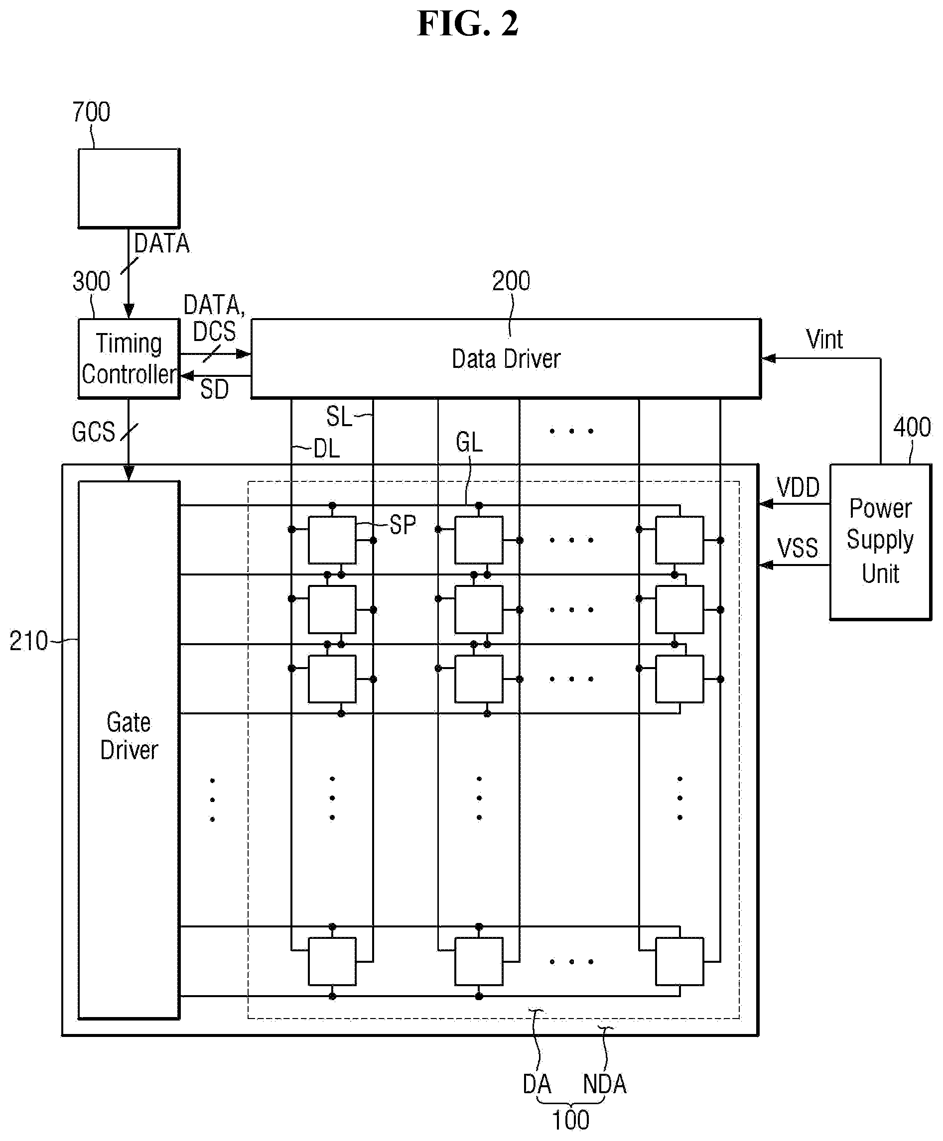 Patent US12333997 Figure 2 – Display device