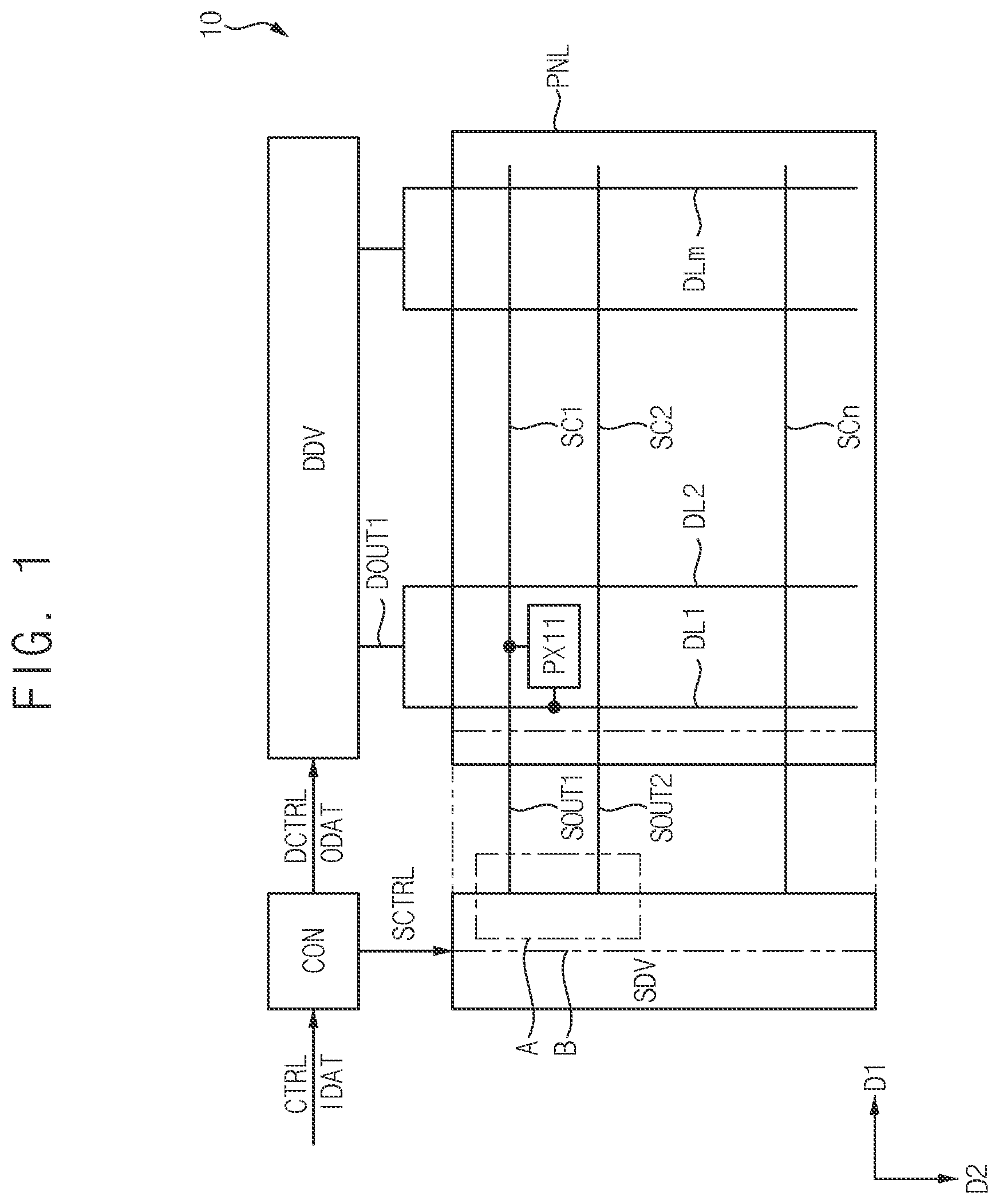 Patent US12333998 Figure 1 – Display device