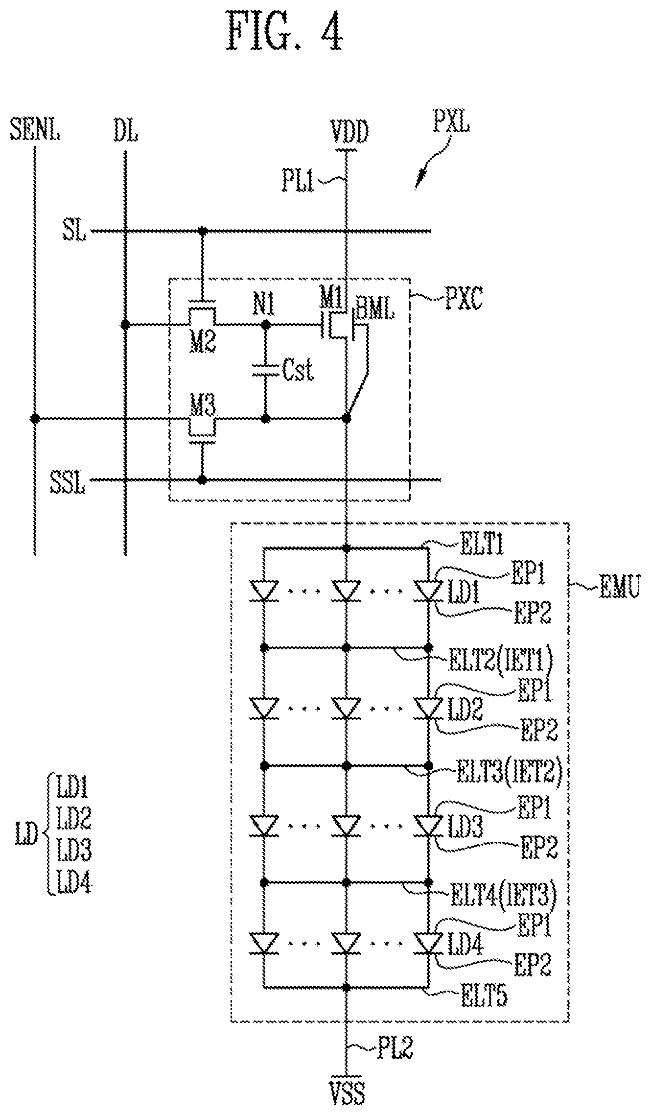 Patent US12333999 Figure 4 – Display device