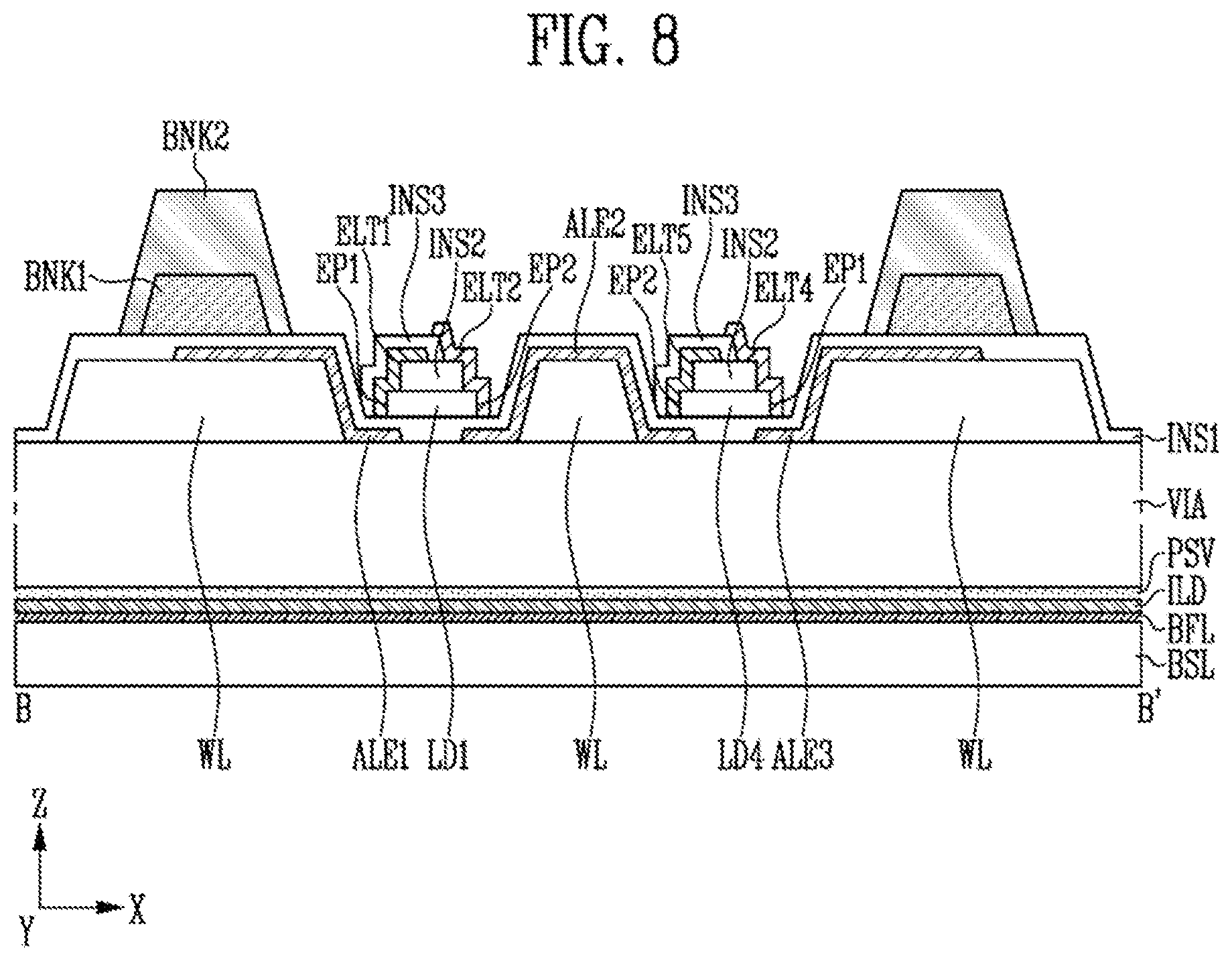 Patent US12333999 Figure 8 – Display device