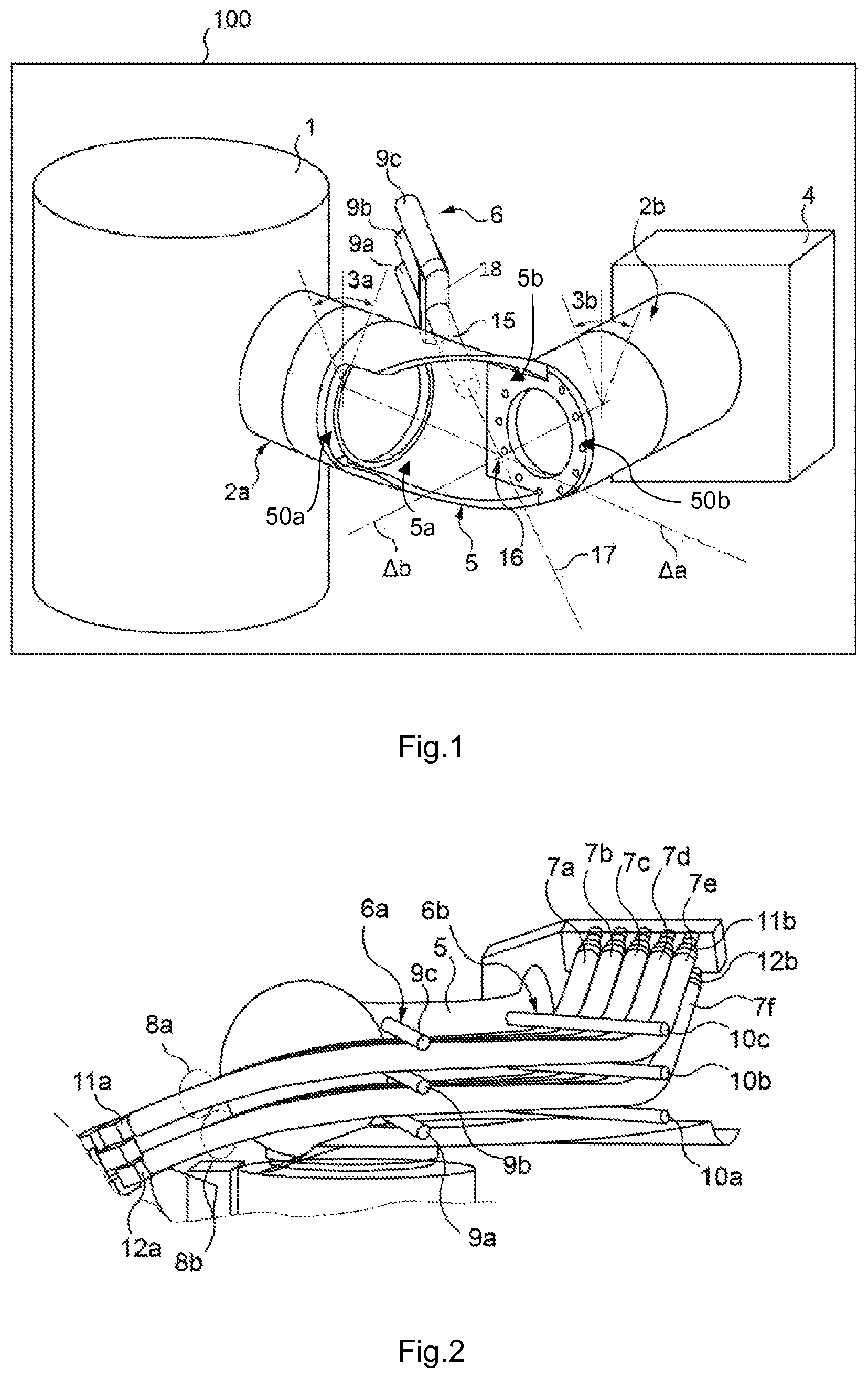 Patent US12338000 Figure 1 – Spacecraft comprising an electrical device and an orientation system for said electrical device