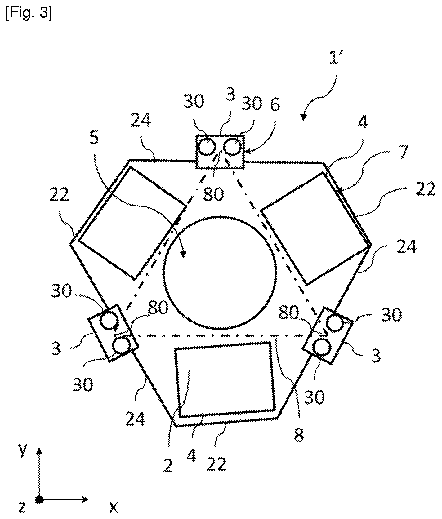 Patent US12338004 Figure 2 – Orbital deployment module with a three-point space propulsion system