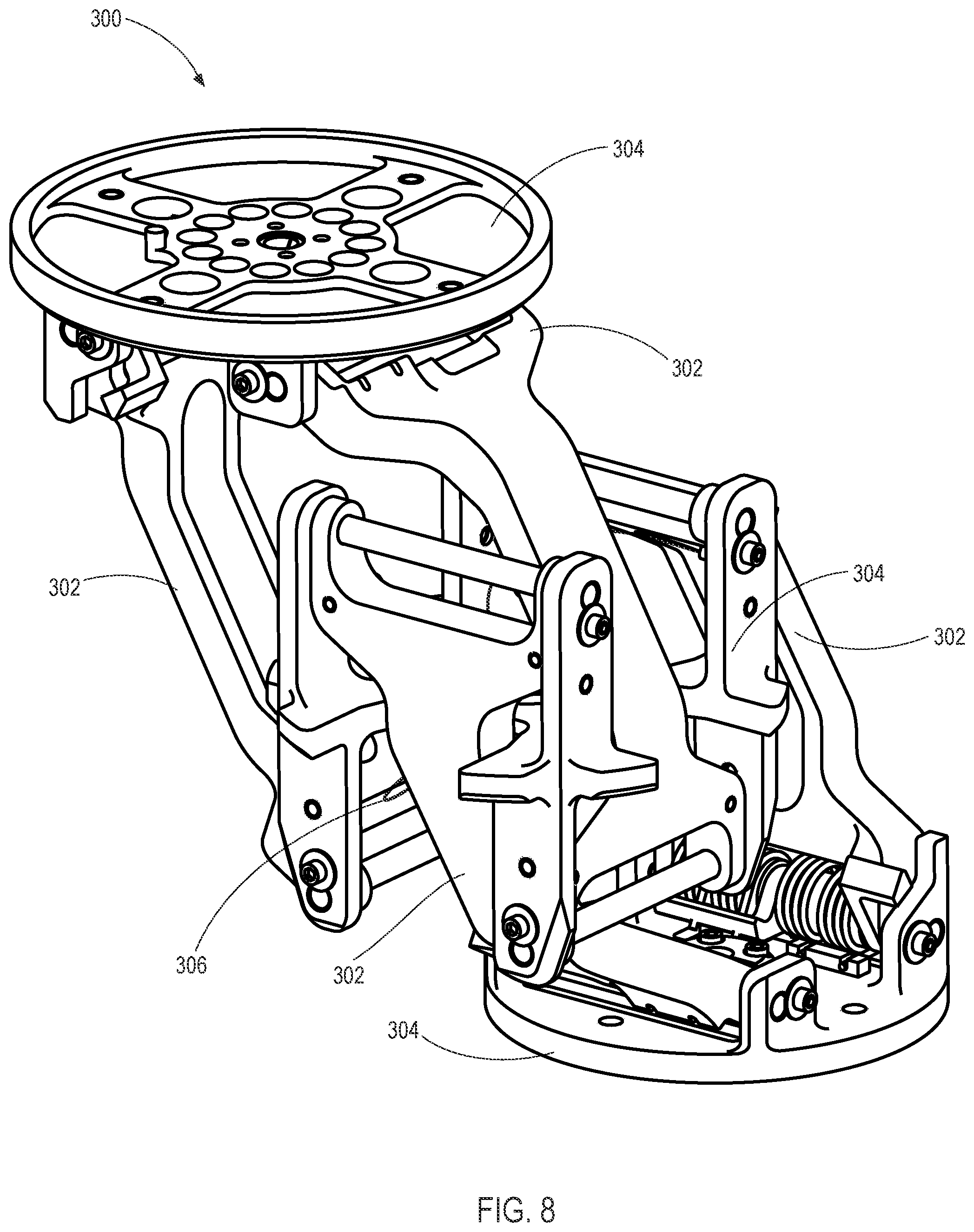 Patent US12338006 Figure 7 – Movable platforms for vehicle capture assemblies and related devices, assemblies, systems, and methods