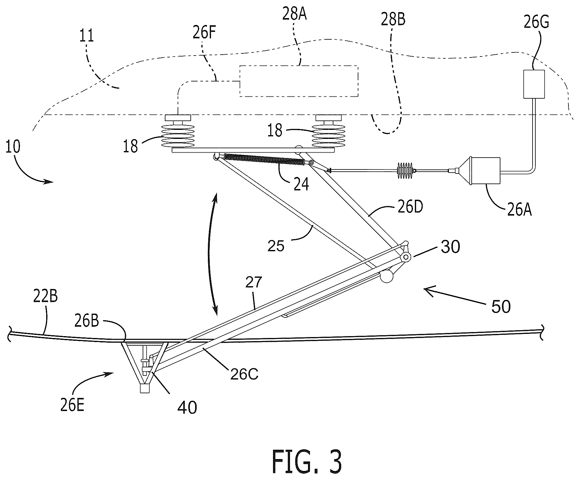Patent US12338010 Figure 3 – System for electrically powered aerial platforms to draw power from ground-based stations