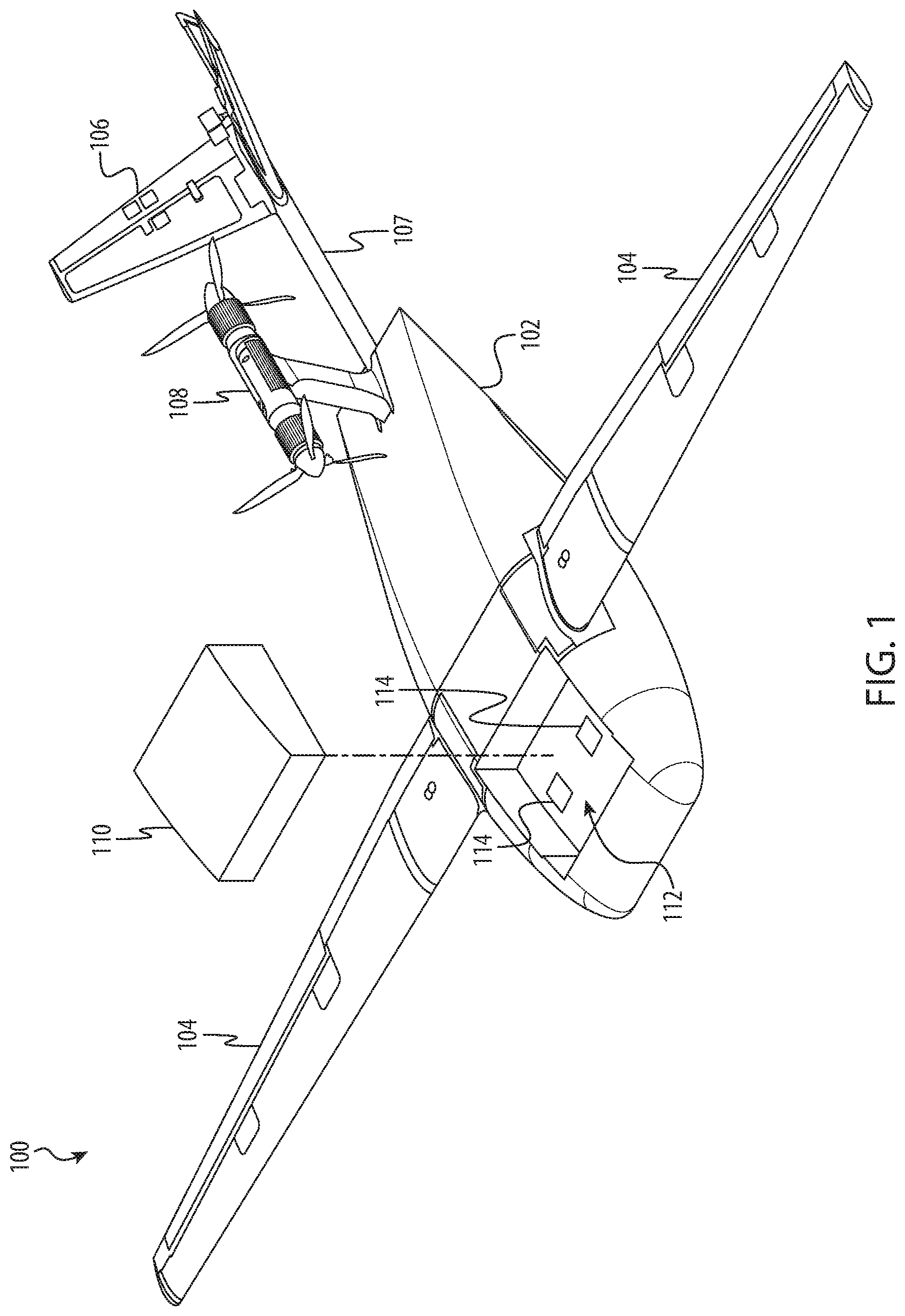 Patent US12338011 Figure 1 – System and method for preconditioning batteries of unmanned aerial vehicles