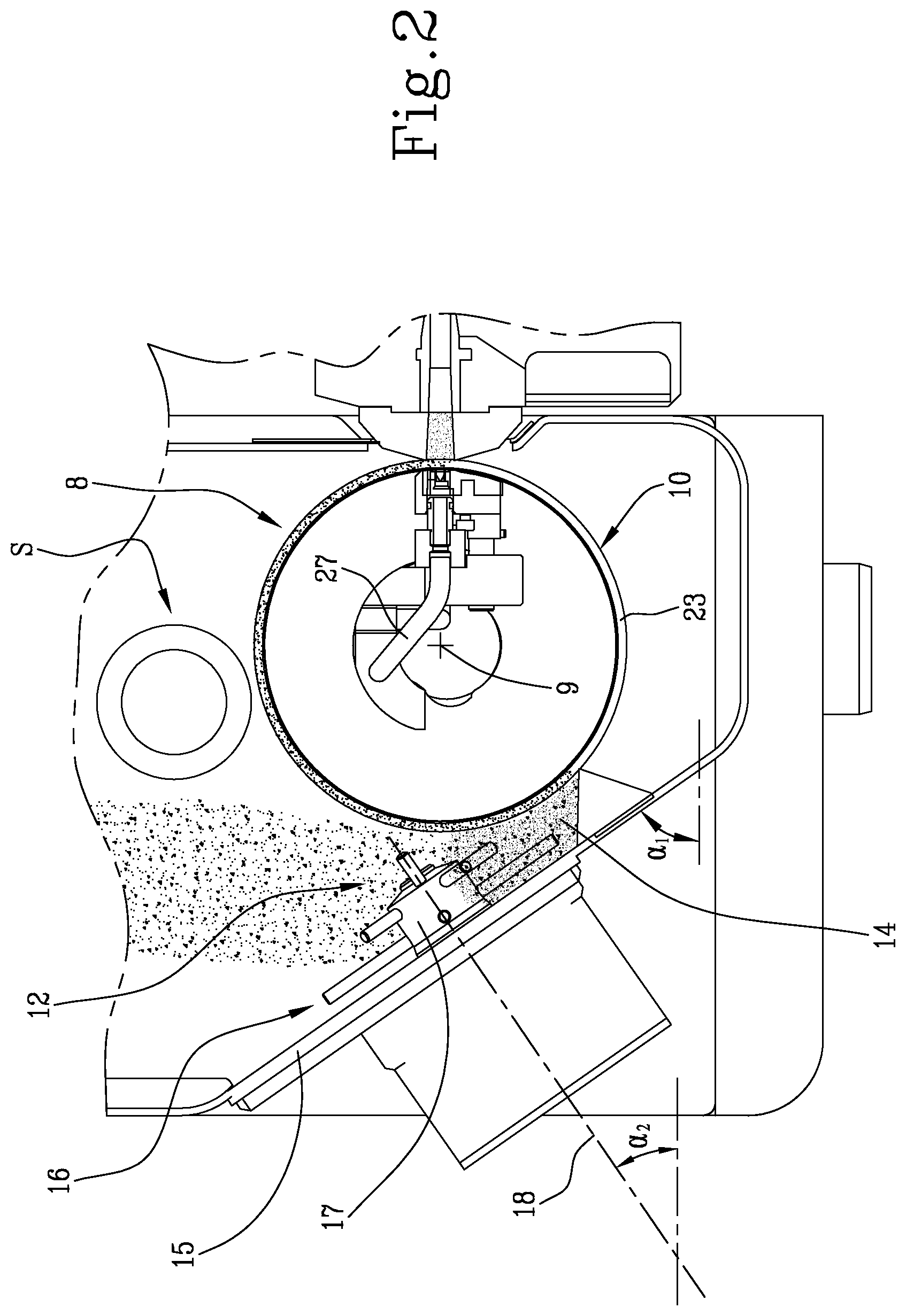 Patent US12338016 Figure 2 – Machine and a process for manufacturing pouches containing a cohesionless material