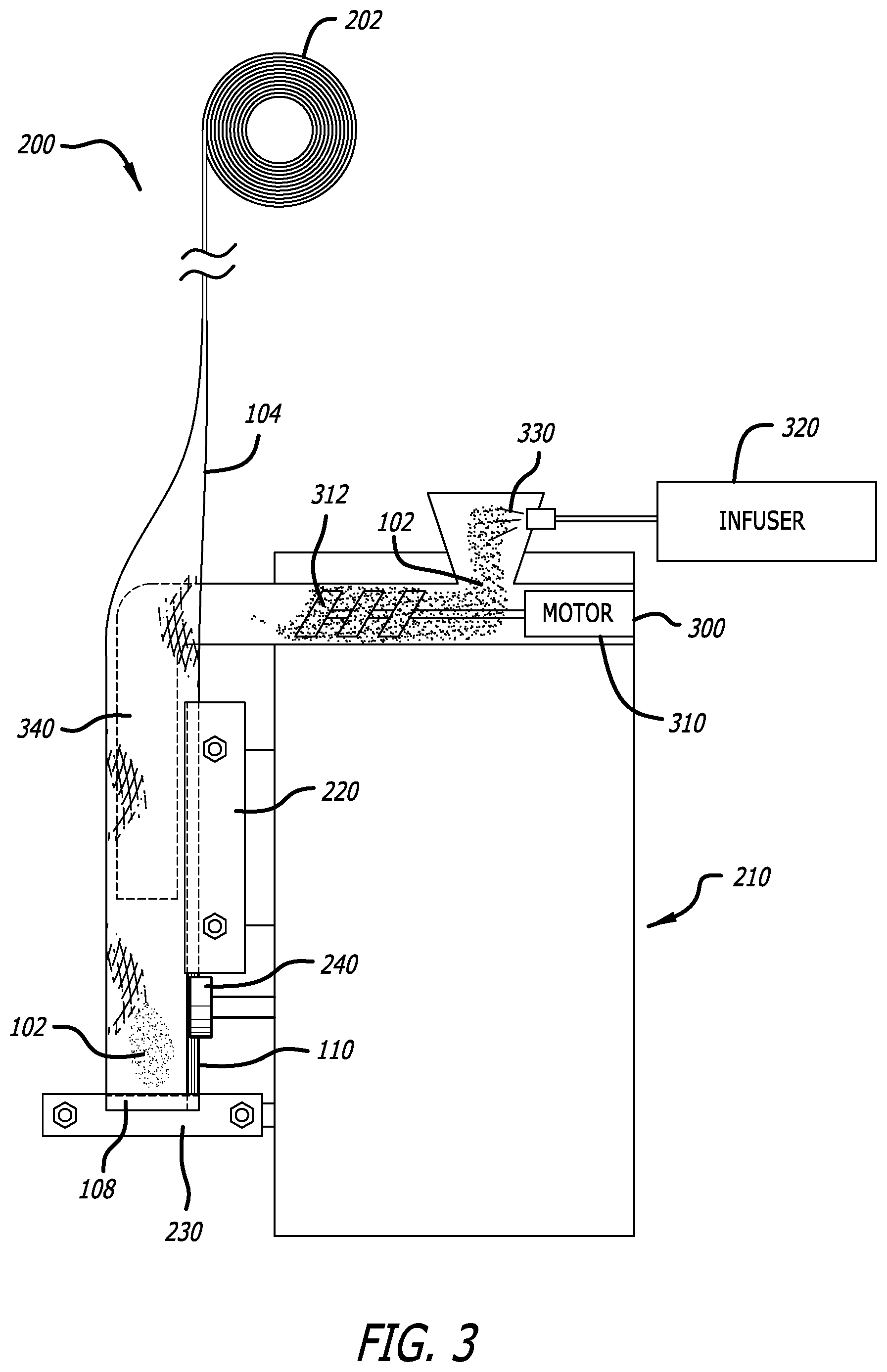 Patent US12338017 Figure 3 – Method for manufacturing biodegradable pillow tea bags containing whole leaf tea