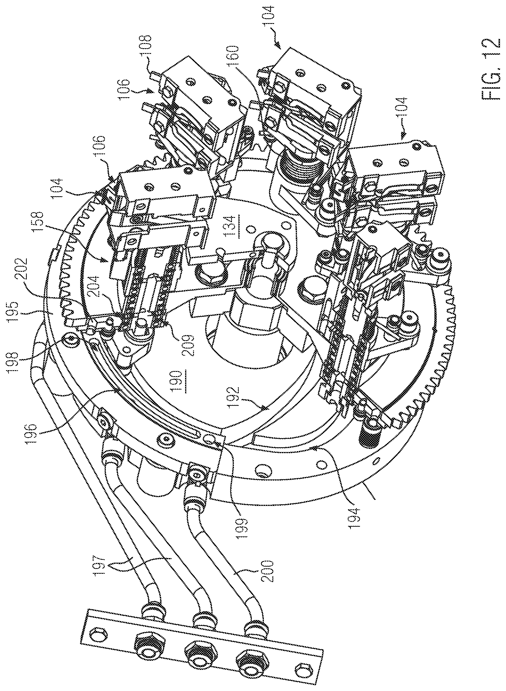 Patent US12338018 Figure 8 – Device and method for transporting ready-cut and filled hose pieces