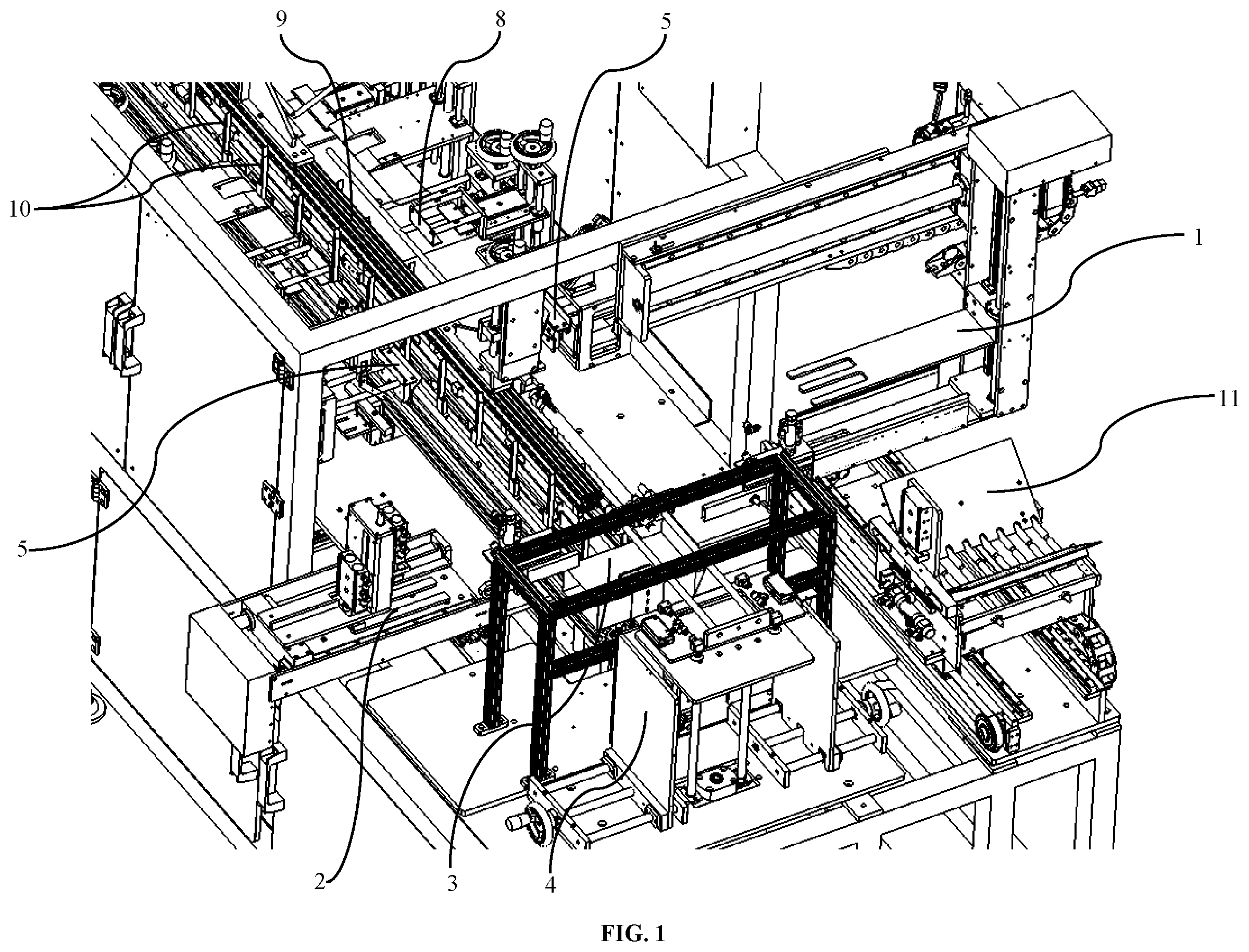 Patent US12338019 Figure 1 – Packing apparatus for loading compressible articles