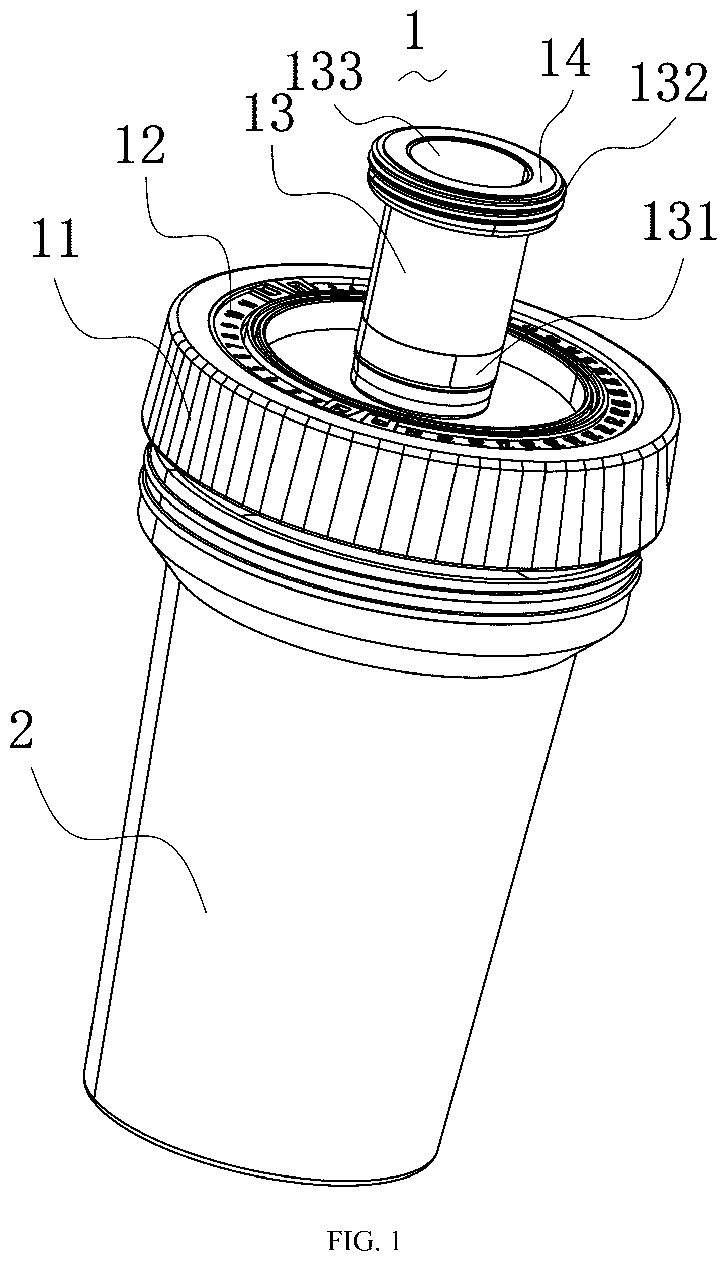 Patent US12338020 Figure 1 – Vacuum air extraction device with high practicality and reliability